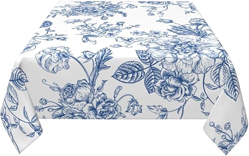 Vista 184 de AEIOAE Mantel cuadrado para el día de San Valentín de 60 x 60 pulgadas, mantel de corazones de amor, mantel de San Valentín, tela de poliéster