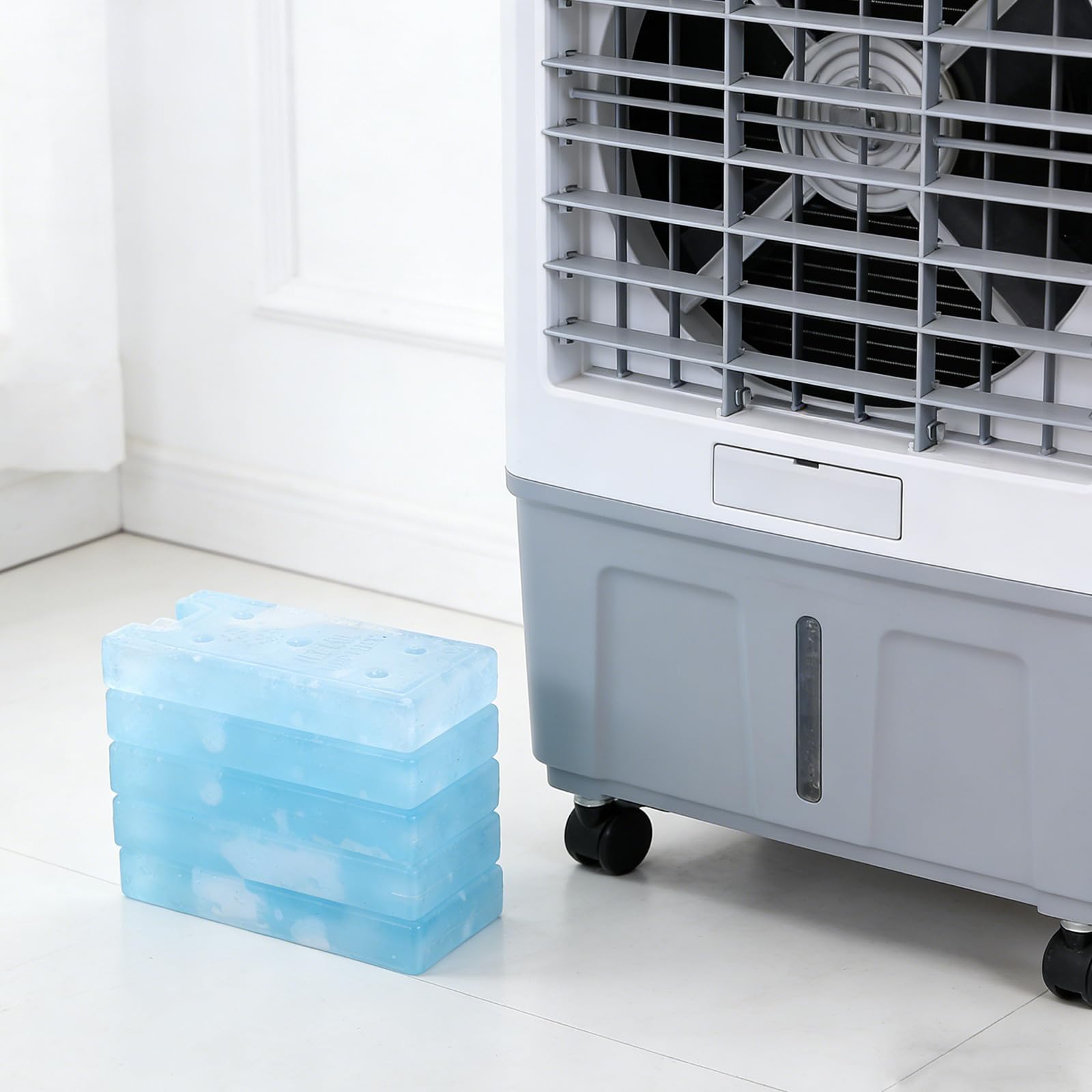 Lot de 4 pains de glace pour glacières : blocs réfrigérants réutilisables de 250 ml/8,5 oz – pour garder les aliments frais et froids dans les boîtes à lunch et les sachets de lait