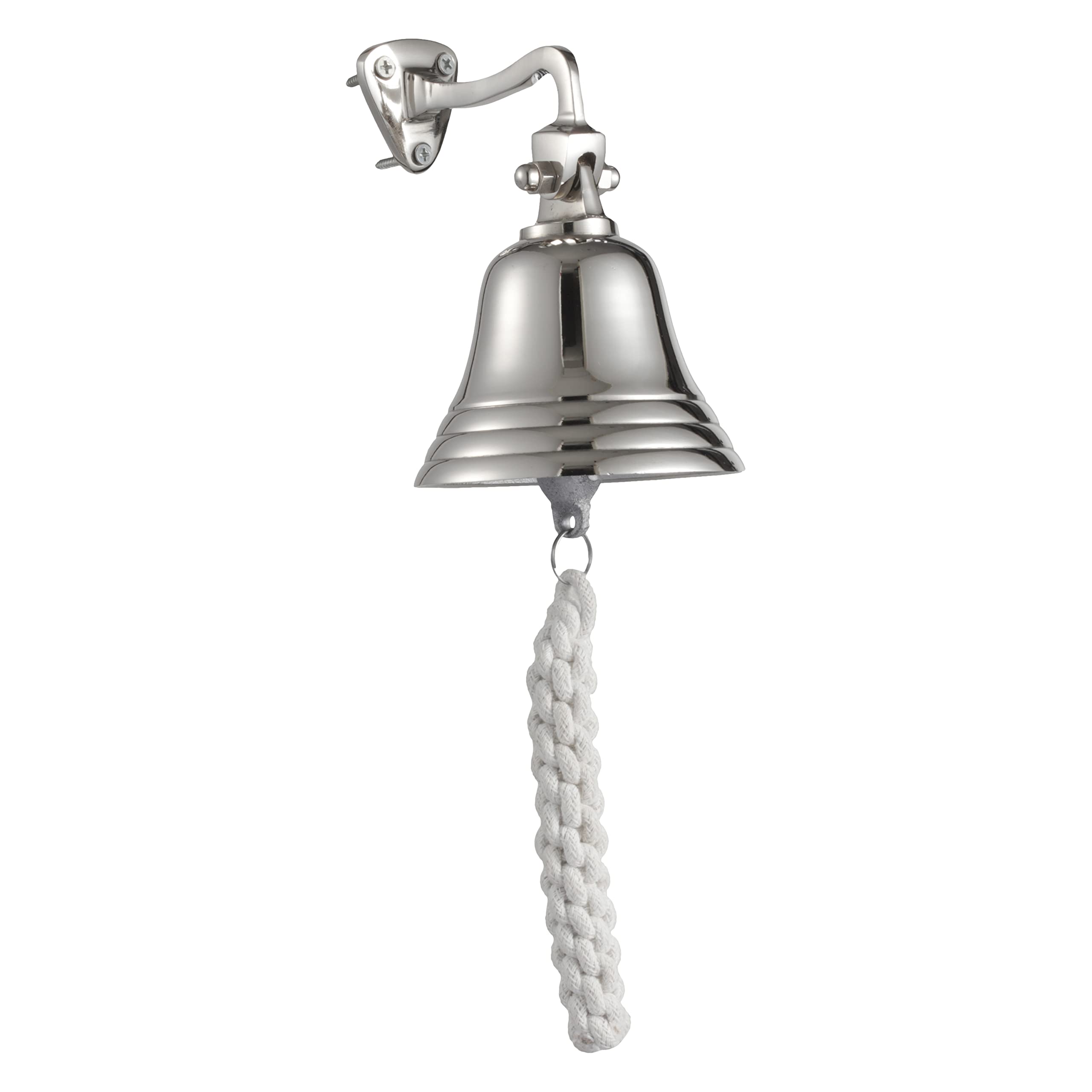 Last Orders Bell Chrome Wall Mounted Nautical Themed Ship Bell Hanging Doorbell Home Bar Accessories