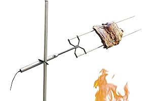 KOZMATIK Rotisserie Grill - Indoor & Outdoor, Heavy-Duty Stainless Steel