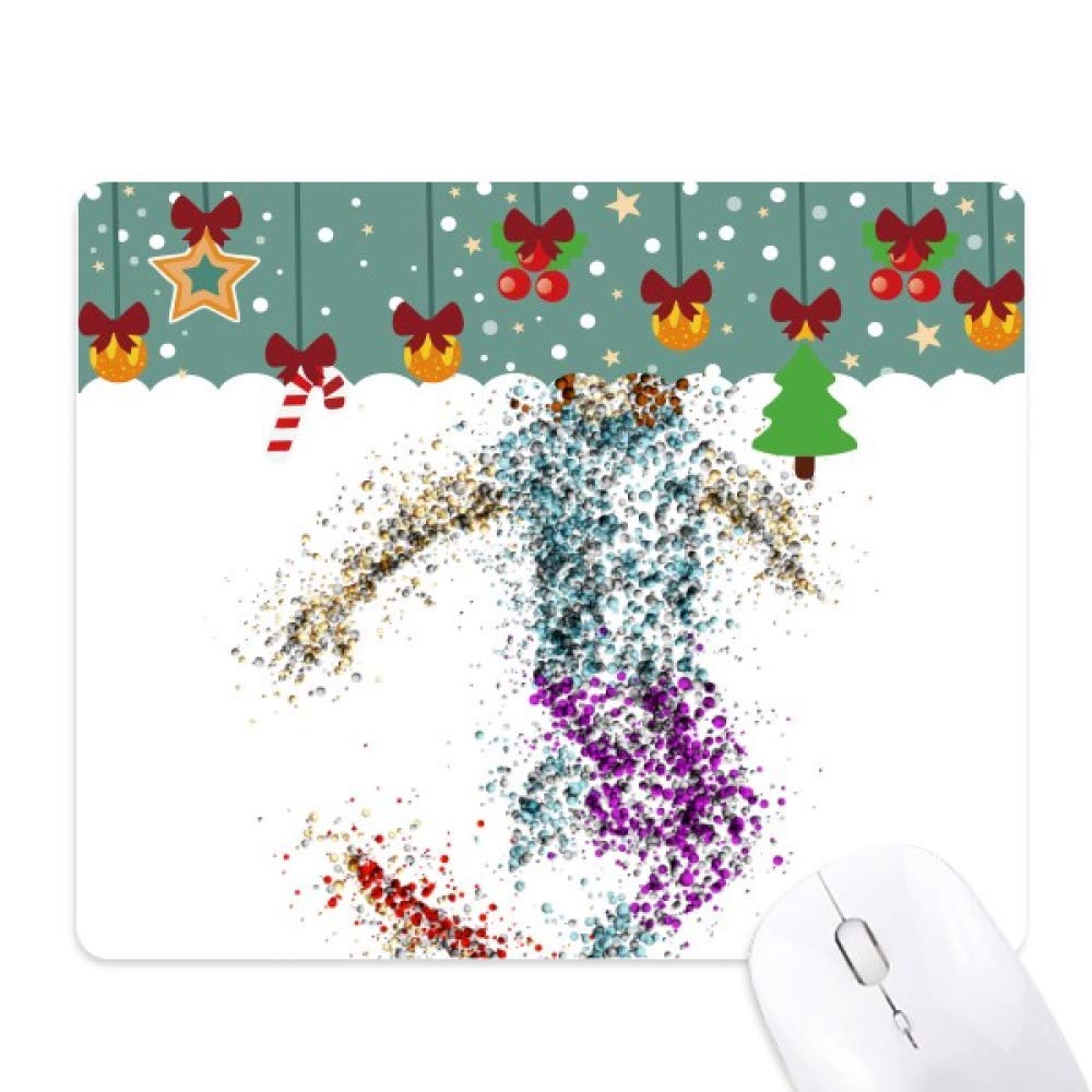 Tapis de souris de jeu de ski en caoutchouc pour bureau