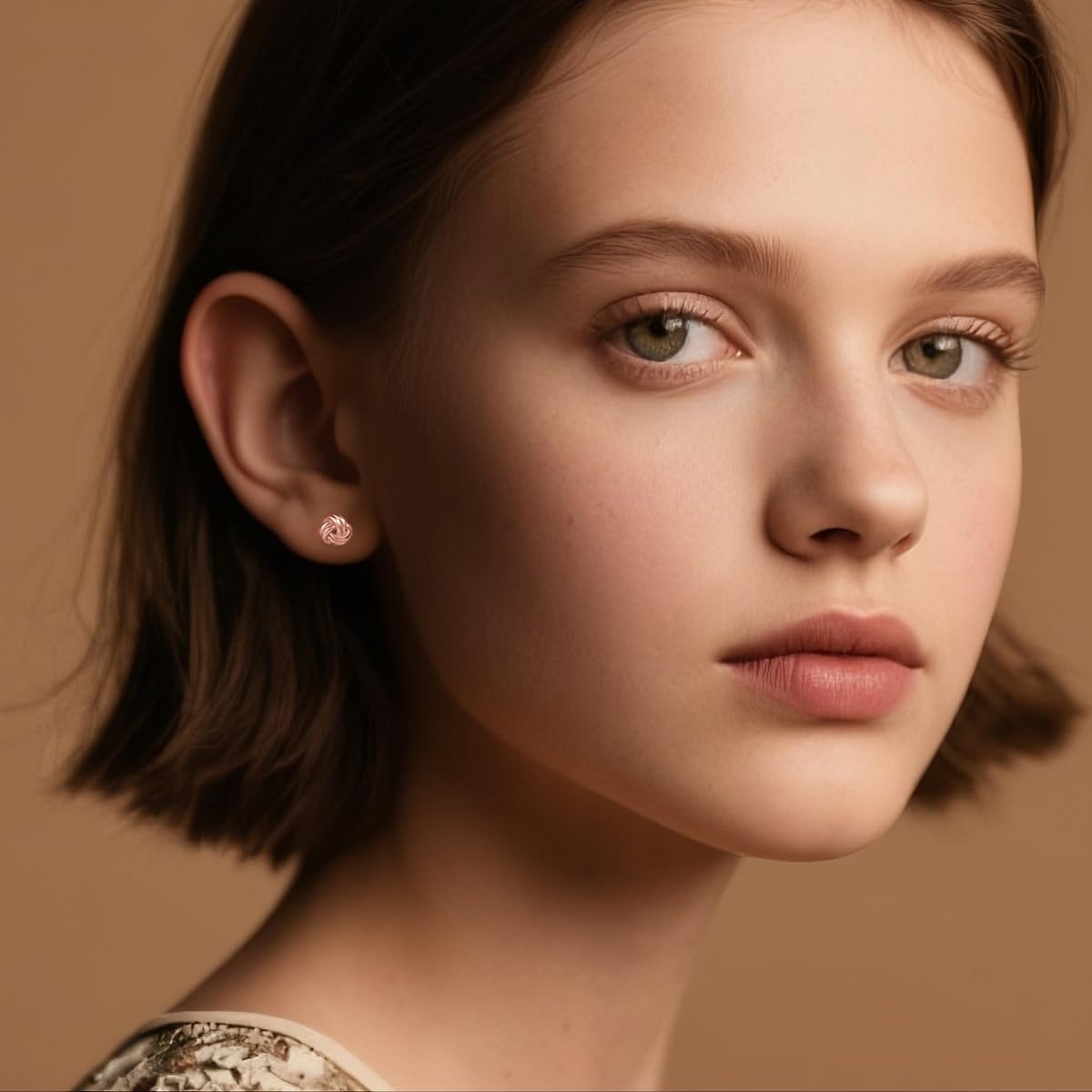 SLUYNZ Solid 925 Sterling Silver Love Knot Earrings Stud for Women Teens Minimalist Stud Earrings Post - Image 2