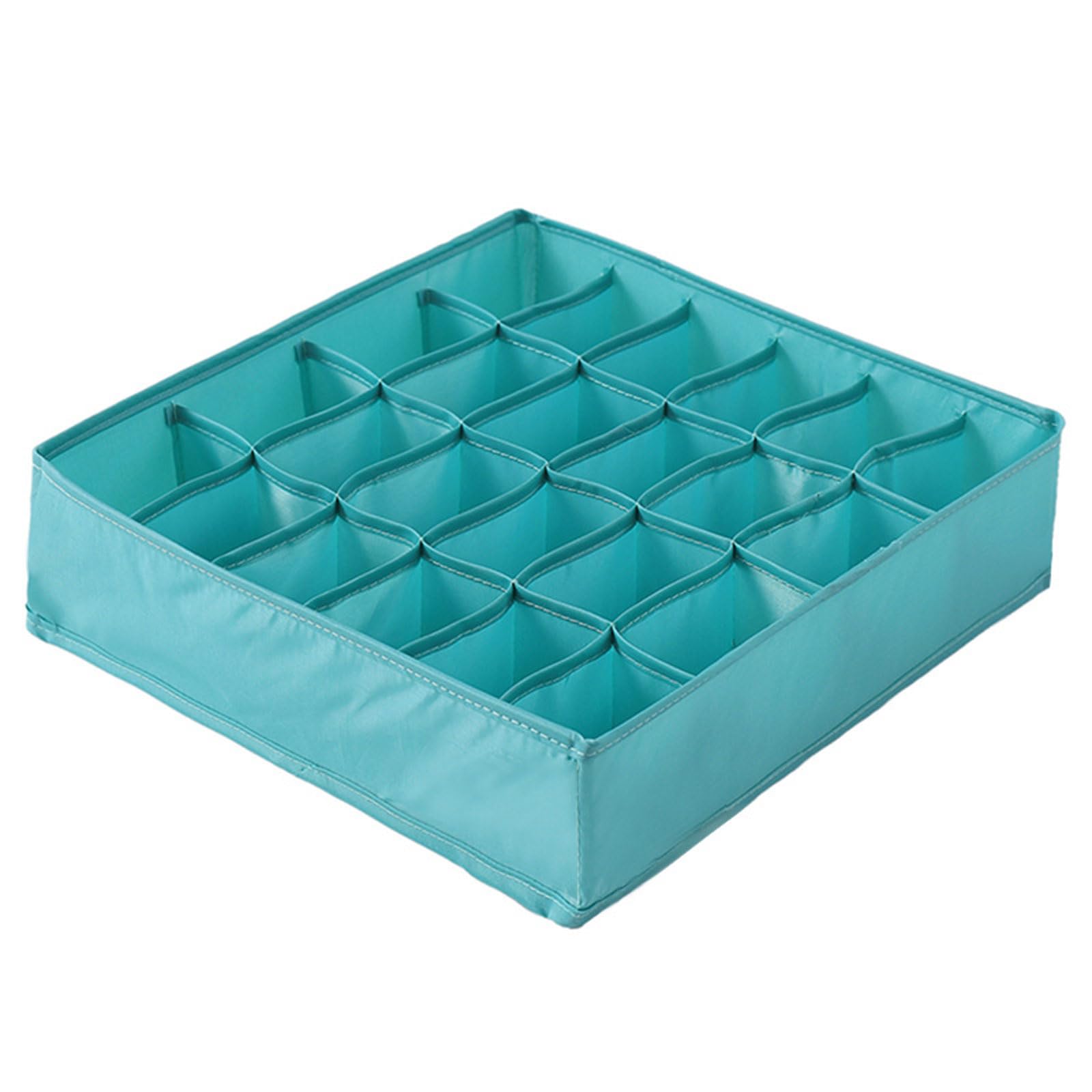 HZBB Sock Underwear Organizer Dividers 24 Grids Fabric Foldable Cabinet Closet Storage Box for Storing Socks Underwear Ties Sock Storage Organizer Dividers