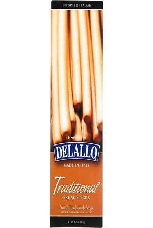 Delallo Breadsticks Italian Traditional Grissini, 4.4 Ounce