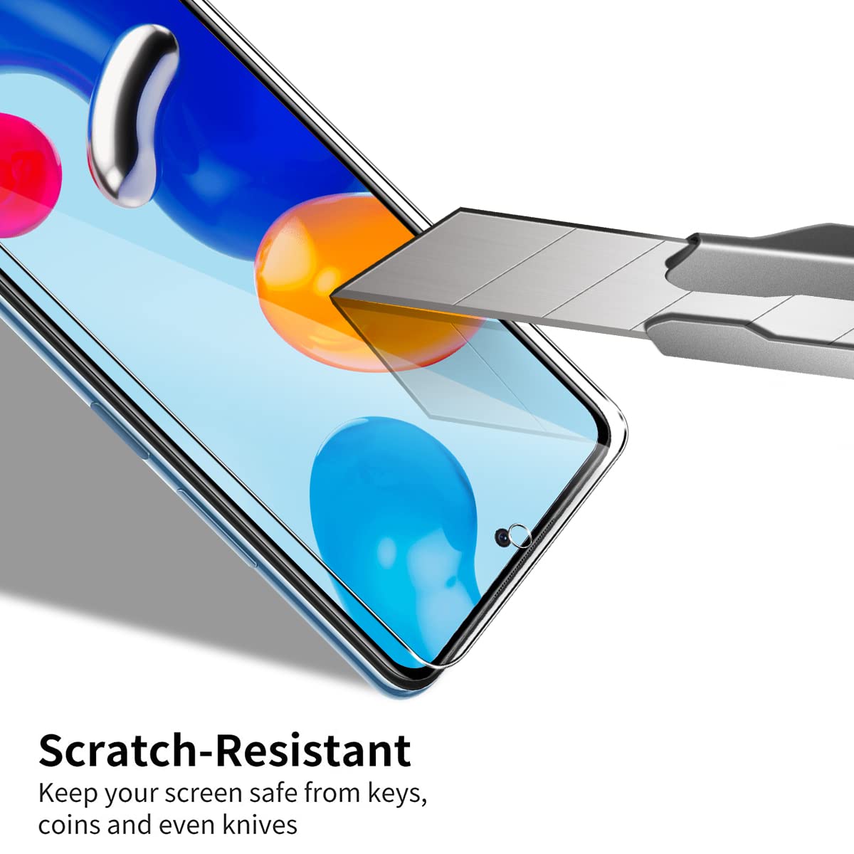 Vauki 3 Pellicole Vetro Temperato Per Xiaomi Redmi Note 11/11S/POCO M4 Pro 4G – Durezza 9H, Anti Graffio, Ultra HD, 6,43''