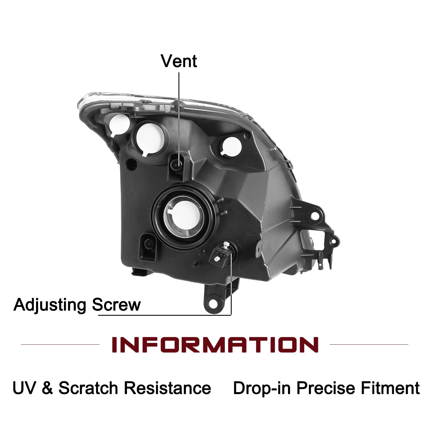 Amazon.com: JSBOYAT Headlight Assembly Replacement for 2007 2008