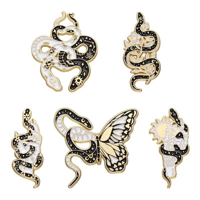 Image of Enamel Pin Set Creative Lovely Brooch Pins Enamel Lapel Pin Lettering Pins Lapel Badge