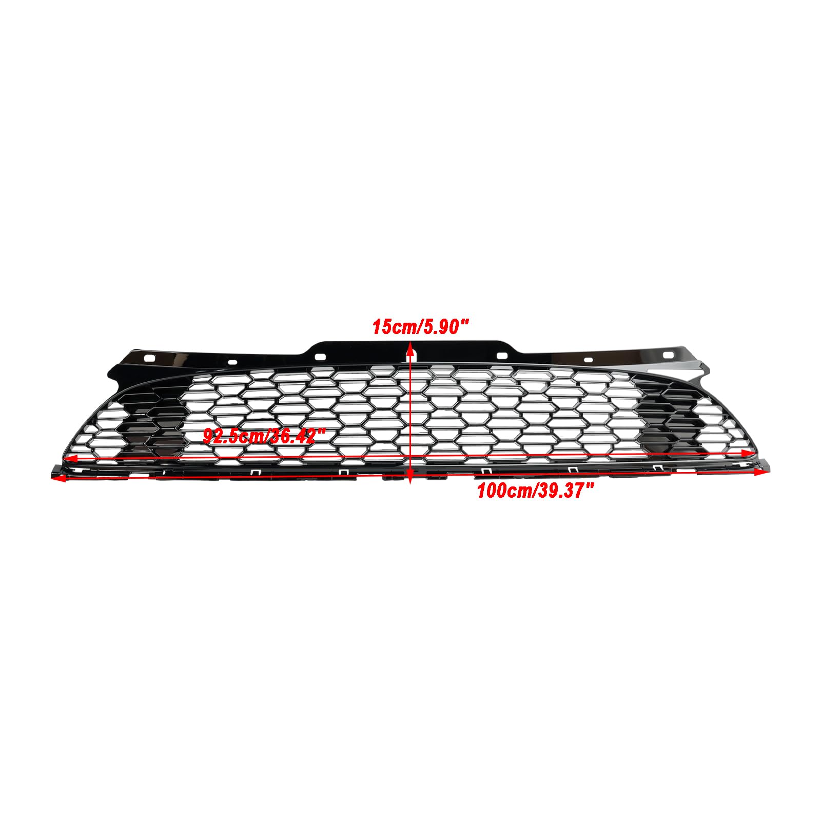 Griglia paraurti anteriore Gloss Black Front Bumper Grill Grille Fit for Mini R55 R56 R57 R58 R59 Cooper S & for JCW (No Logo)