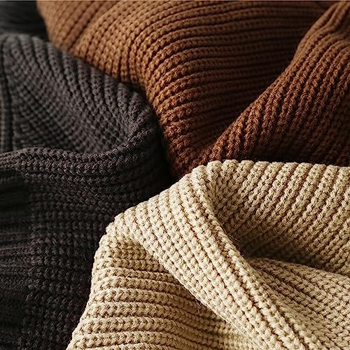 Boys Girls Knitted Sweater 𝗟antern Sleeve Crewneck Solid Sweatshirt Toddler Winter Oversize Pullover Tops3