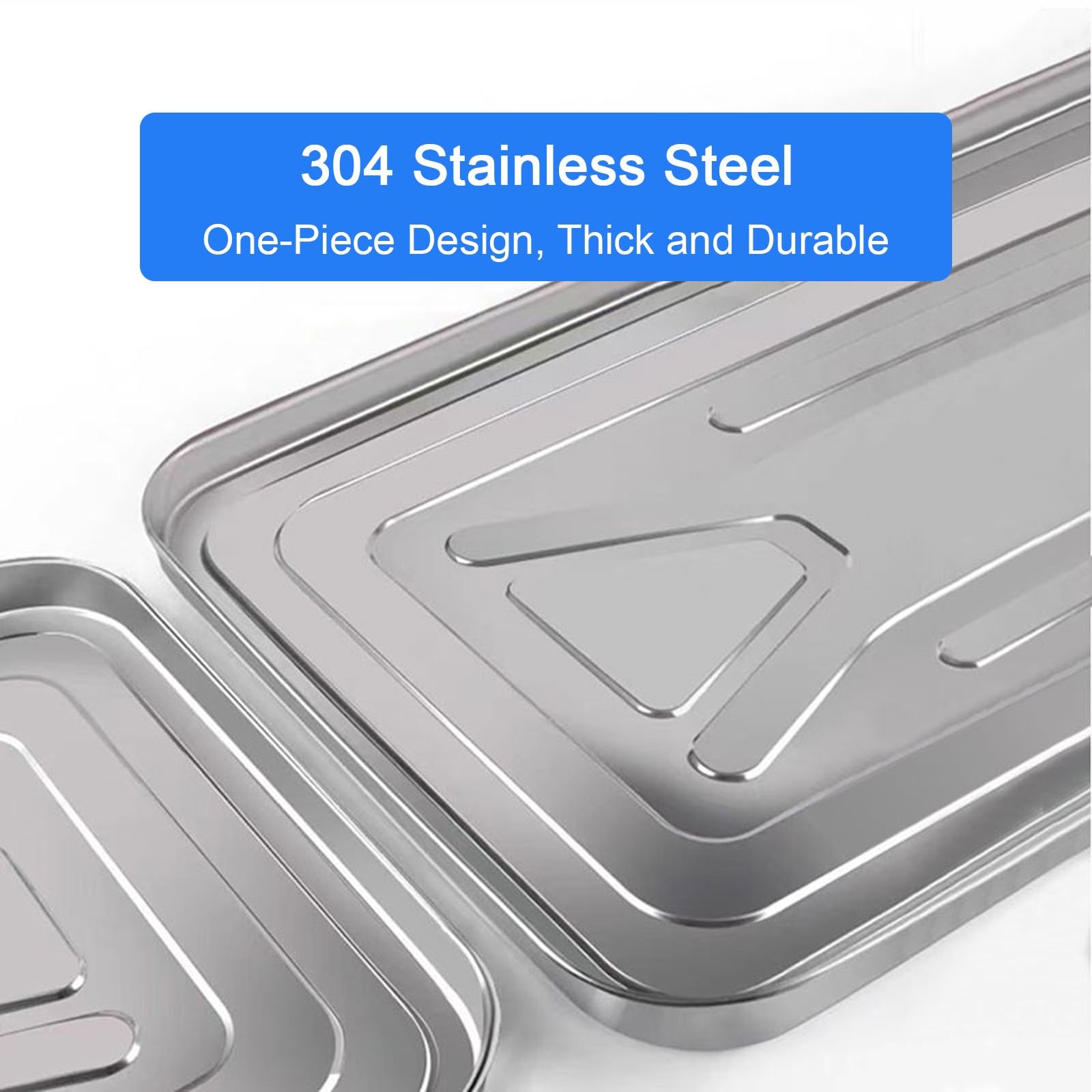 Bandeja aire Acondicionado, Sin Fuga Bandeja de Goteo del Colector de Agua Condensada, Acero Inoxidable 304, Bandeja Grande(100x47.5cm/39.3x18.7in)
