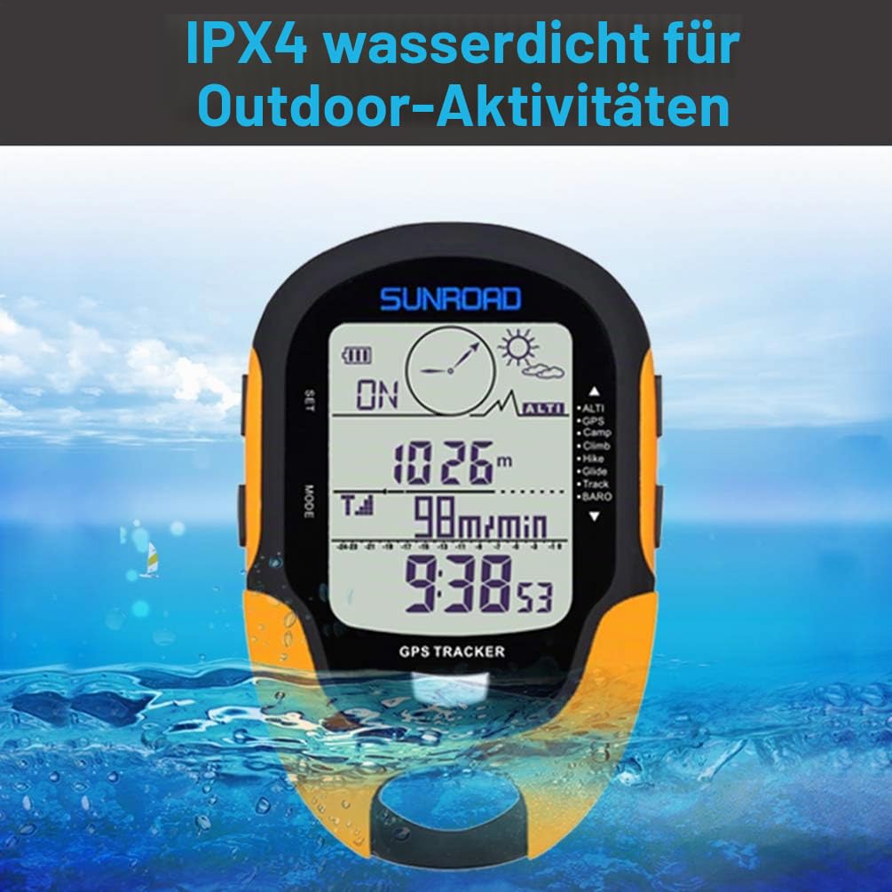 Digital Höhenmesser Tragbarer Kompass mit Wettervorhersage Multifunktions Höhenmesserbarometer für Wandern, Camping, Wohnwagen und Outdoor-Aktivitäten