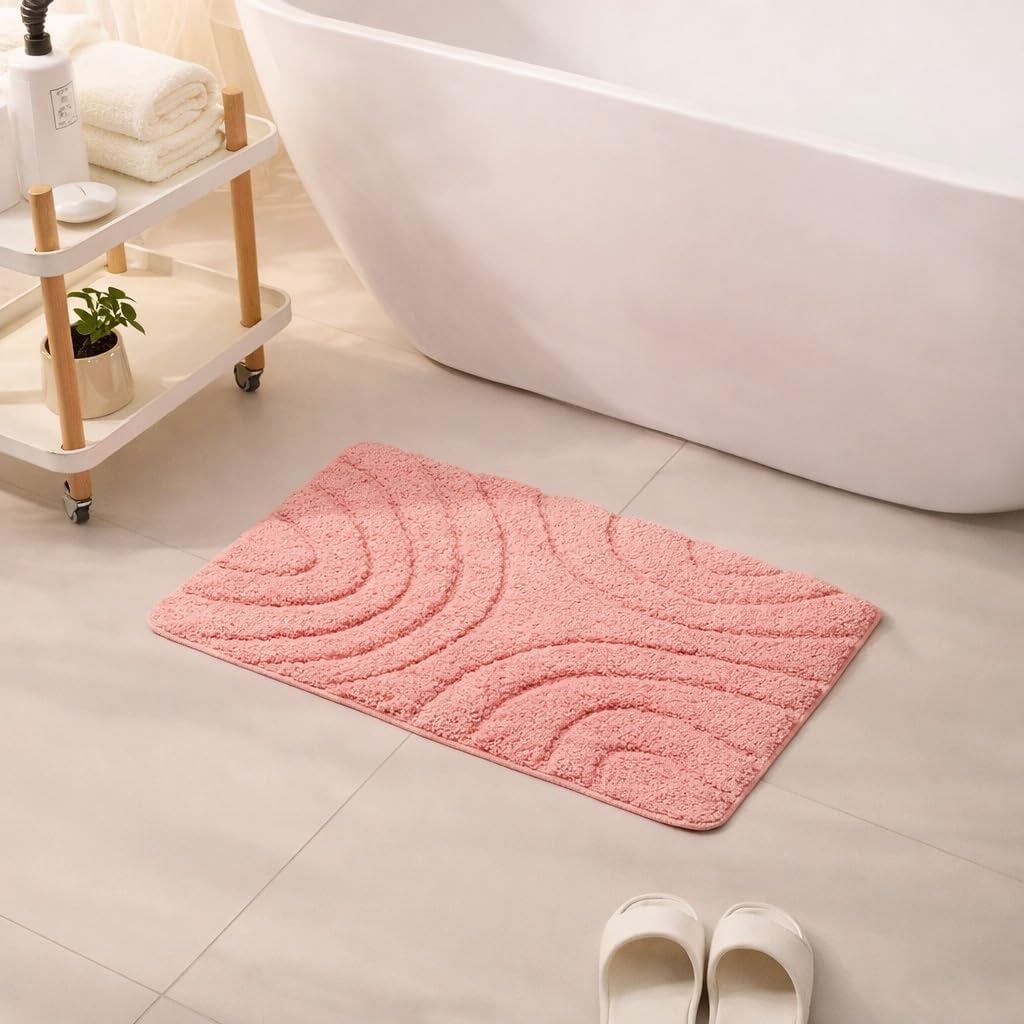 Soft and Plush Bathmats Set for Bathroom Includes Toilet Mats and Rugs for A Cozy and Comfortable