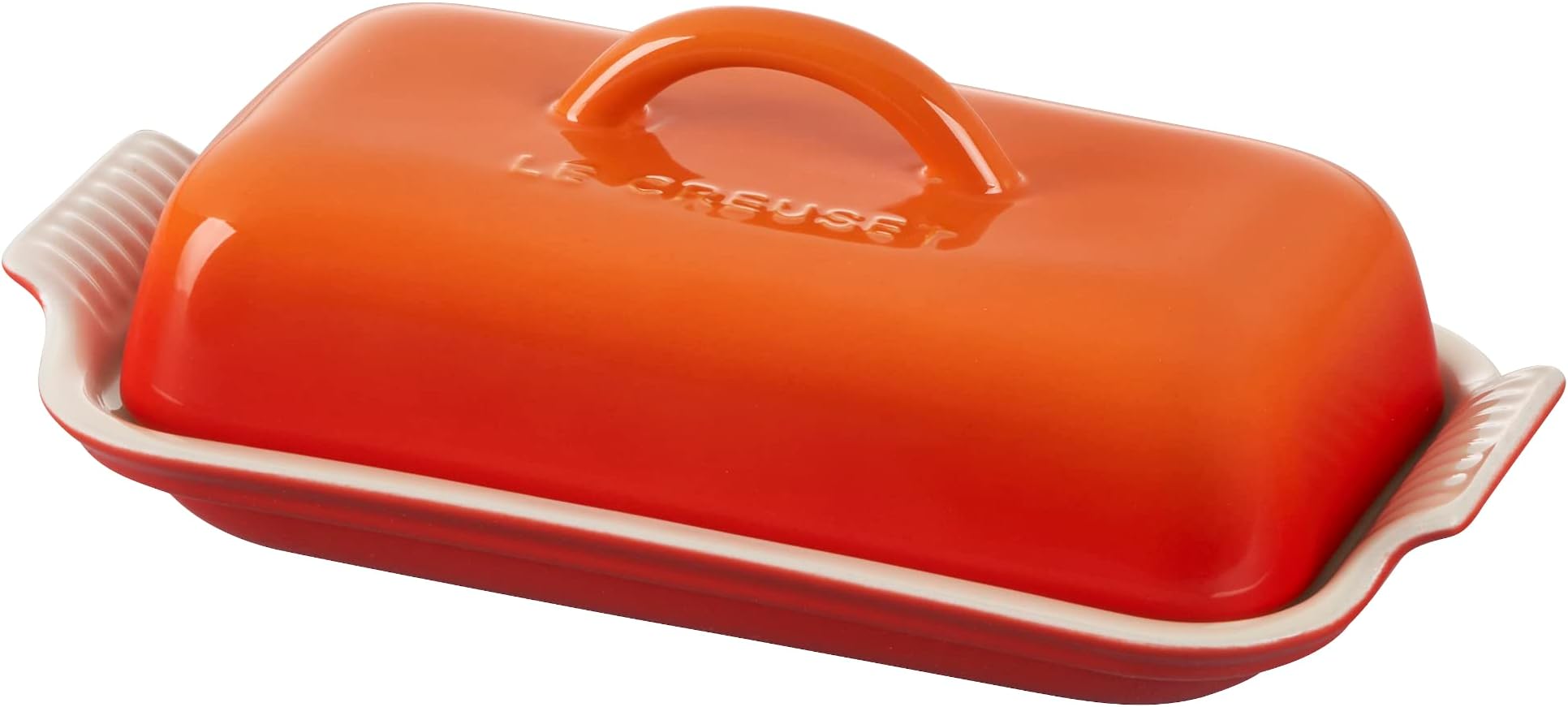 Le Creuset Stoneware Heritage Butter Dish, Flame