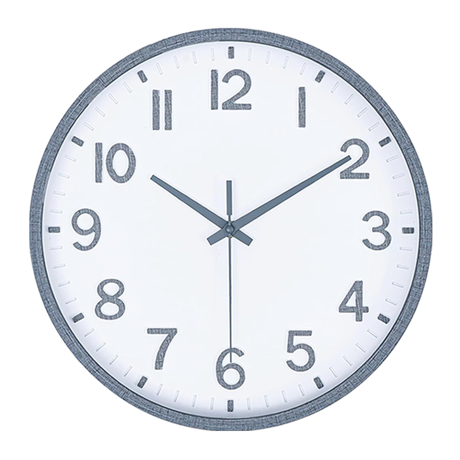 Moiubik Wanduhr 30cm Lautlos Ohne Tickgeräusche Quartz Modern Batteriebetriebene Uhr Mit Dickem Rahmen Für Zuhause Büro Küche Schule Wohnzimmer Schlafzimmer