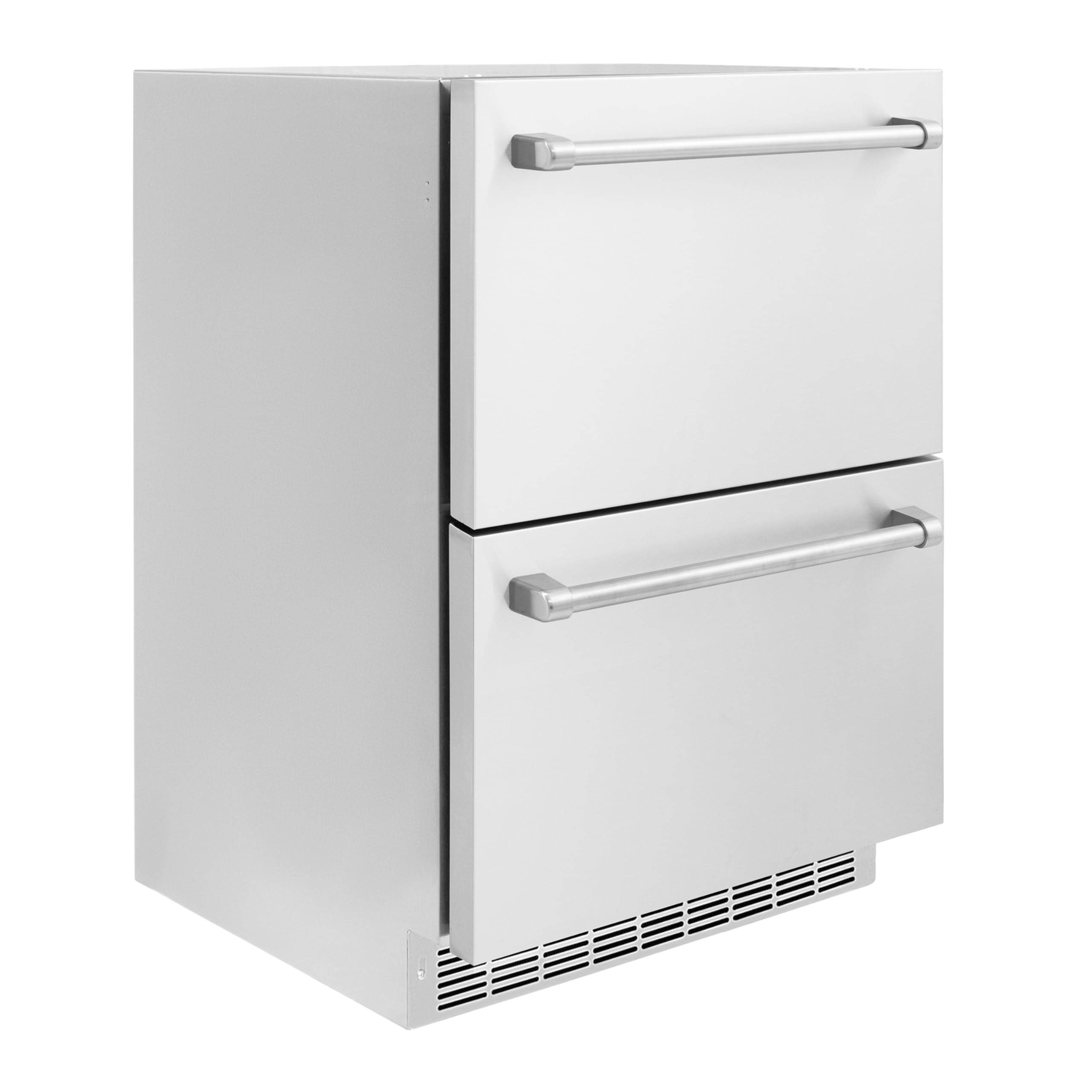 Z Line Kitchen And Bath ZLINE 24 In. Touchstone 168 Can Outdoor-Rated Dual Refrigerator Drawer With Stainless Steel Doors (Rdso-St-24) on Fridge.com - View 2