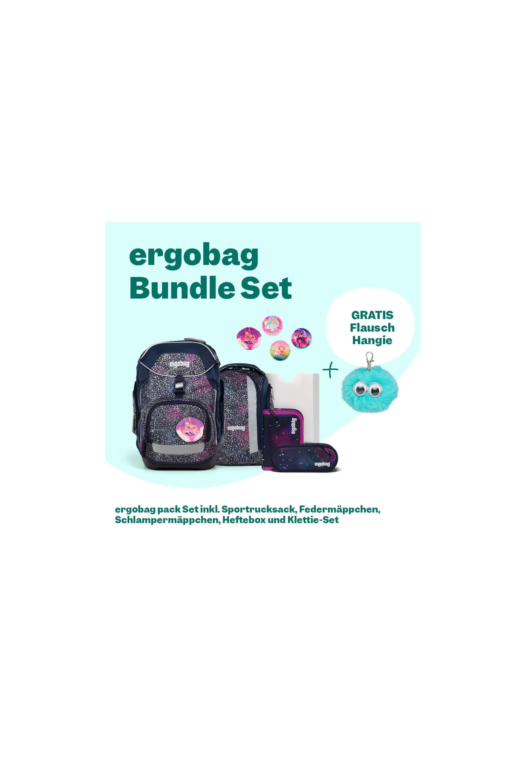 ergobag set zaino scolastico pack Set Bundle Bearlaxy - Lilla