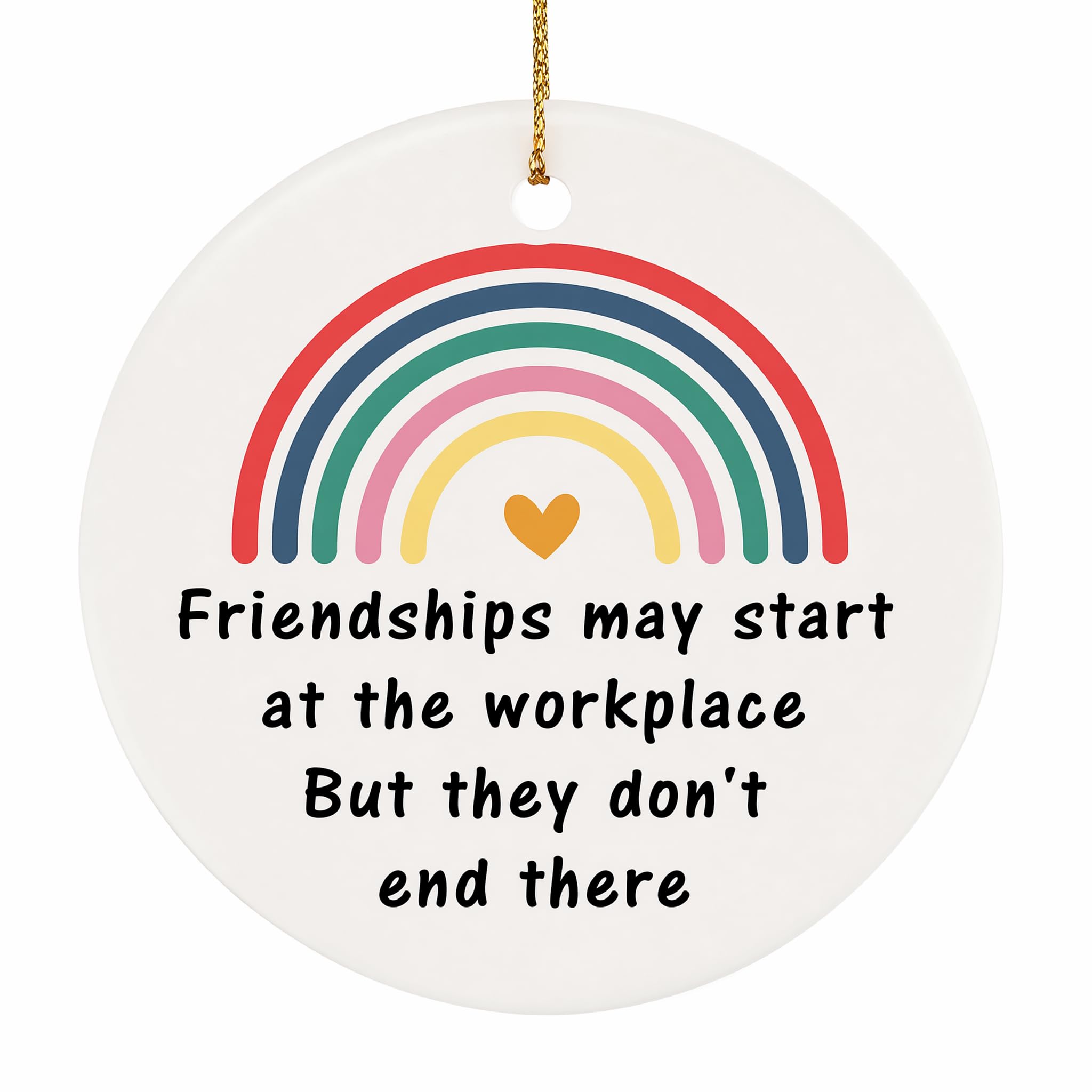 Solvio Leaving Gifts for Colleagues Women Ceramic Hanging Ornament, New Job Gifts for Women, Retirement Gifts for Women, Friendship Good Luck Gifts, Thank You Gifts & New Home Gifts