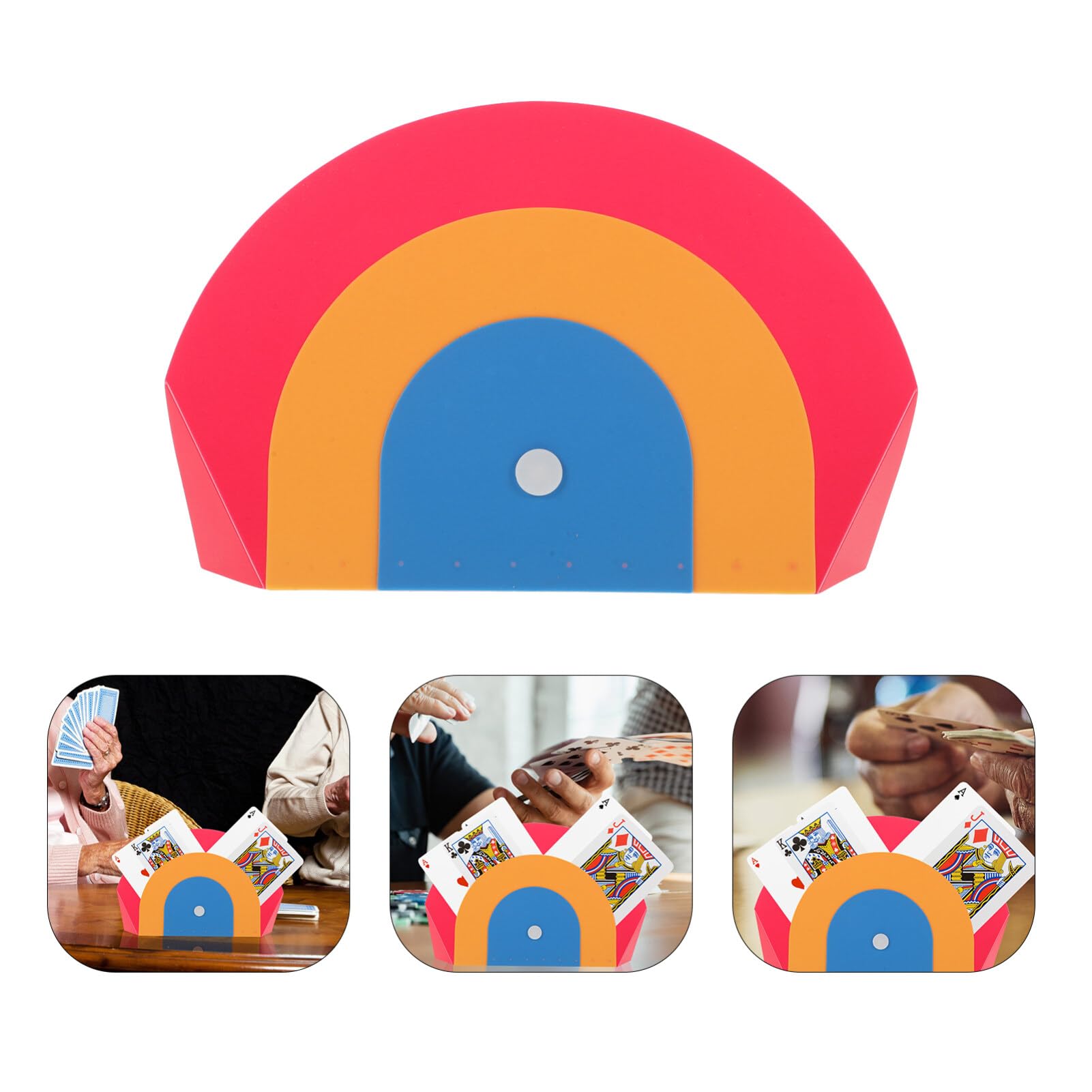 HOLIDYOYO Gaming Cards Stand Reusable Plastic Card Displaying Base for Card Management