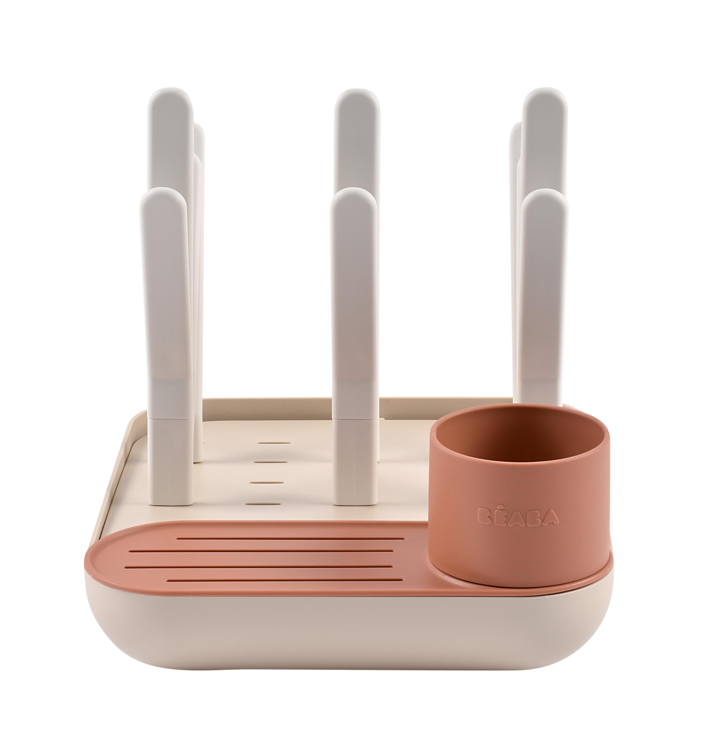 Beaba Égouttoir à biberons pour 6 biberons et accessoires, compact, facile à ranger