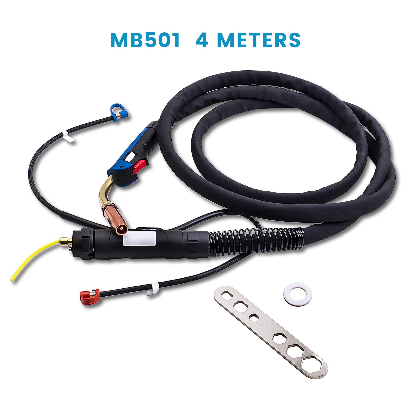 maXpeedingrods 4 Meter Schweißbrenner MB501 wassergekühlt MIG MAG Brenner 550A Schlauchpaket DE