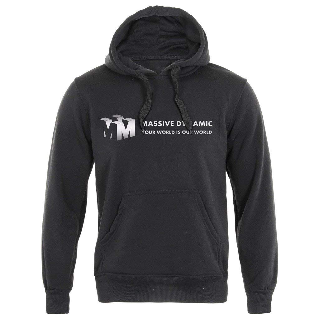 Dpx-1 Black Massive Dynamic Fringe Logo Hoodie (S-3Xl) (2Xl)