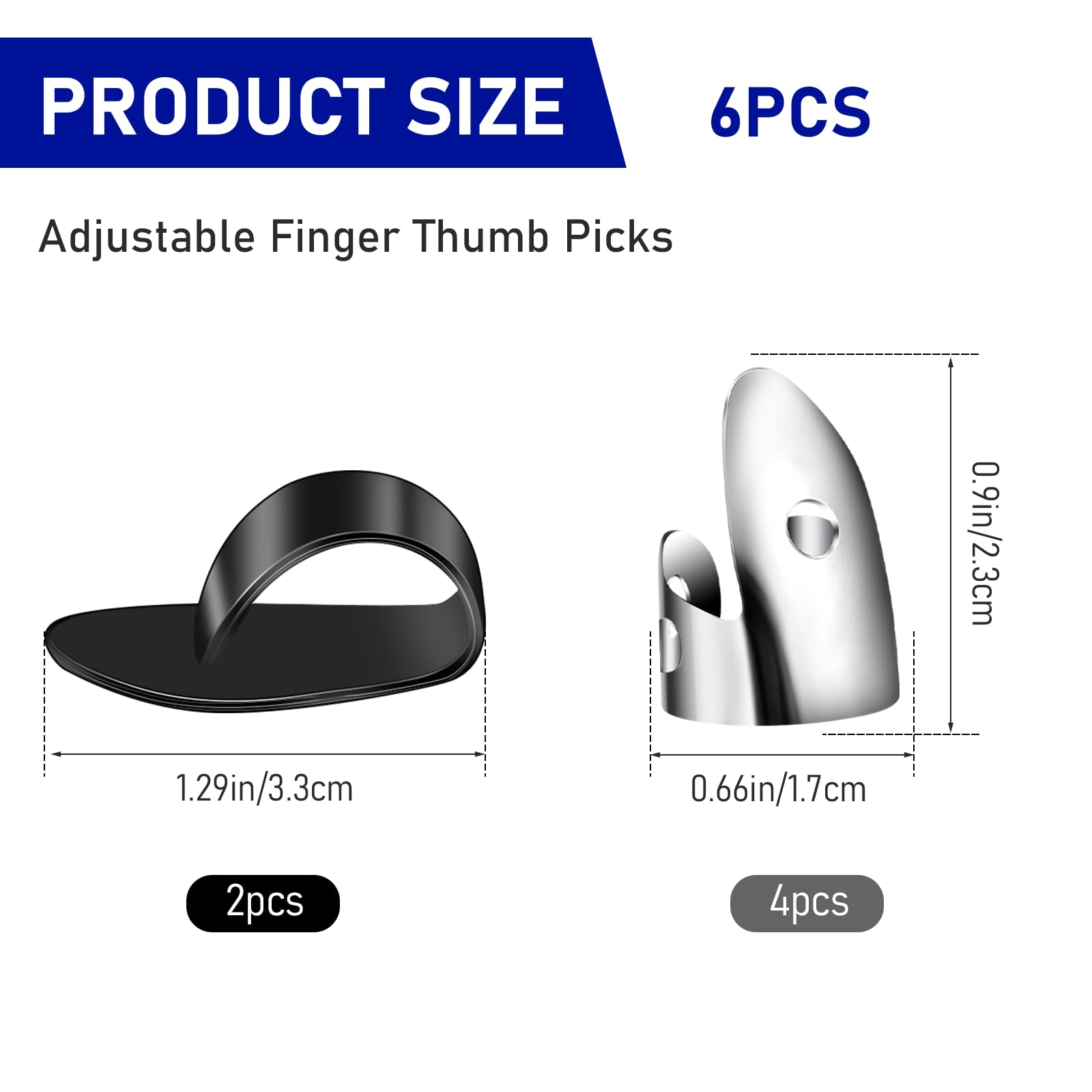 National NP1???7Bサムピック&amp; フィンガーピックパック???ステンレススチール/ブラック???中 d2ldlup Amazon | National NP1 – 7Bサムピック& フィンガーピックパック