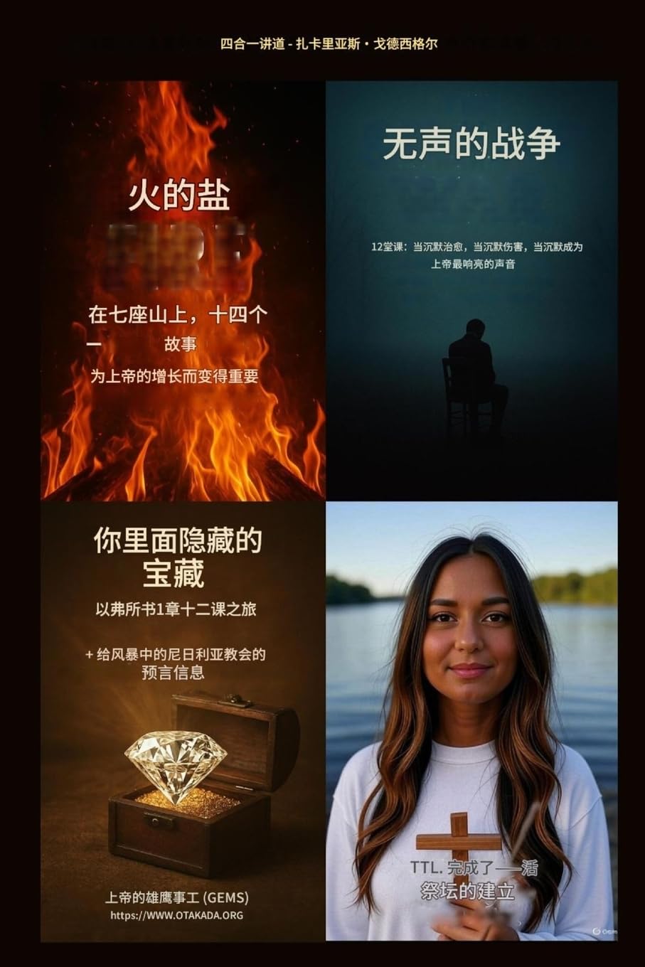 戈德西格尔的四篇合集讲道(附音频链接): : 七座山上的烈火熏陶,十四个故事--为神的增长而变得有意义; 你里面隐