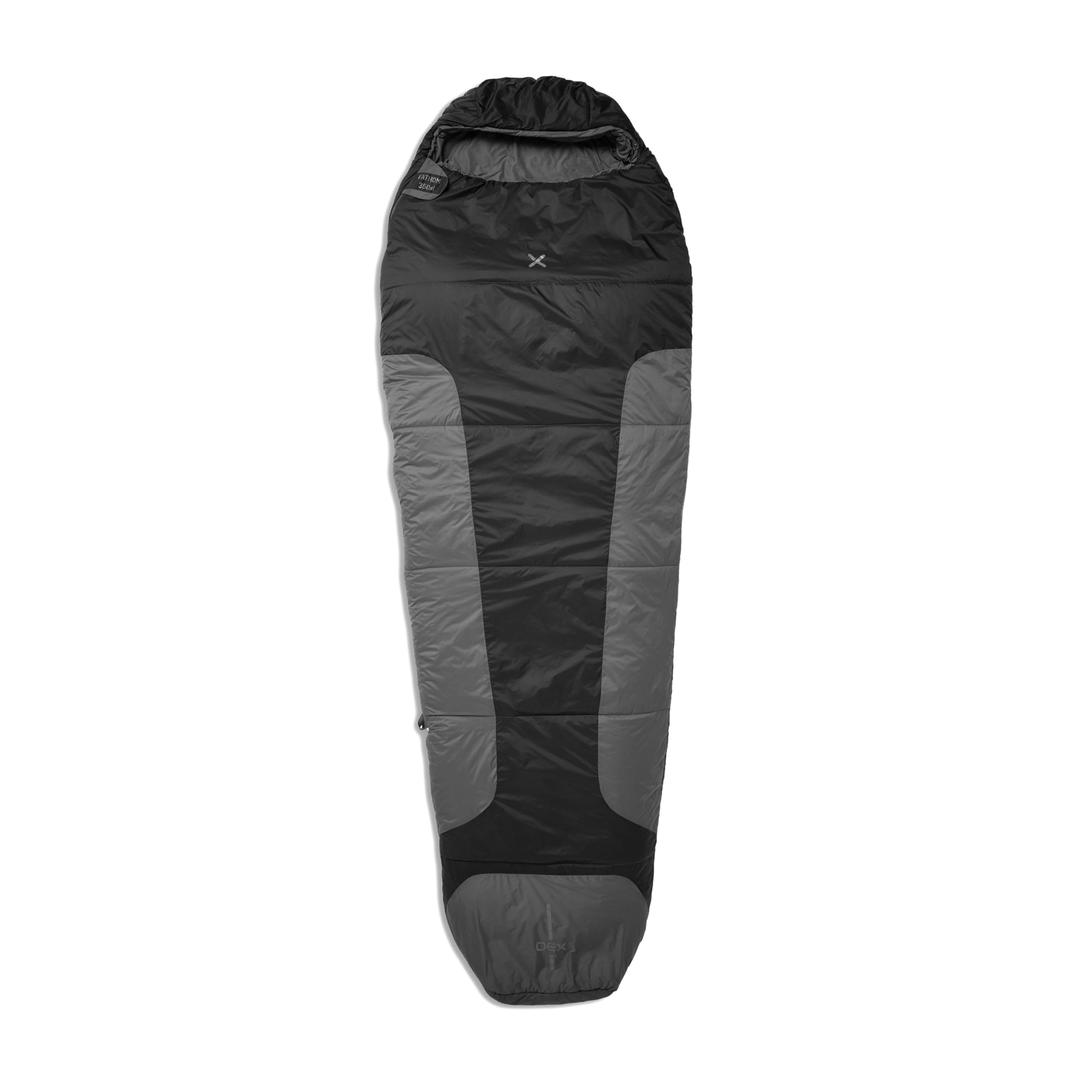OEX Fathom EV 350XL All Season Sleeping Bag, Wild Camping, Backpacking, Hiking and Festivals, XL 235×90cm, Lightweight 1.53kg, Packable Synthetic Insulation, Compression Stuff Sack