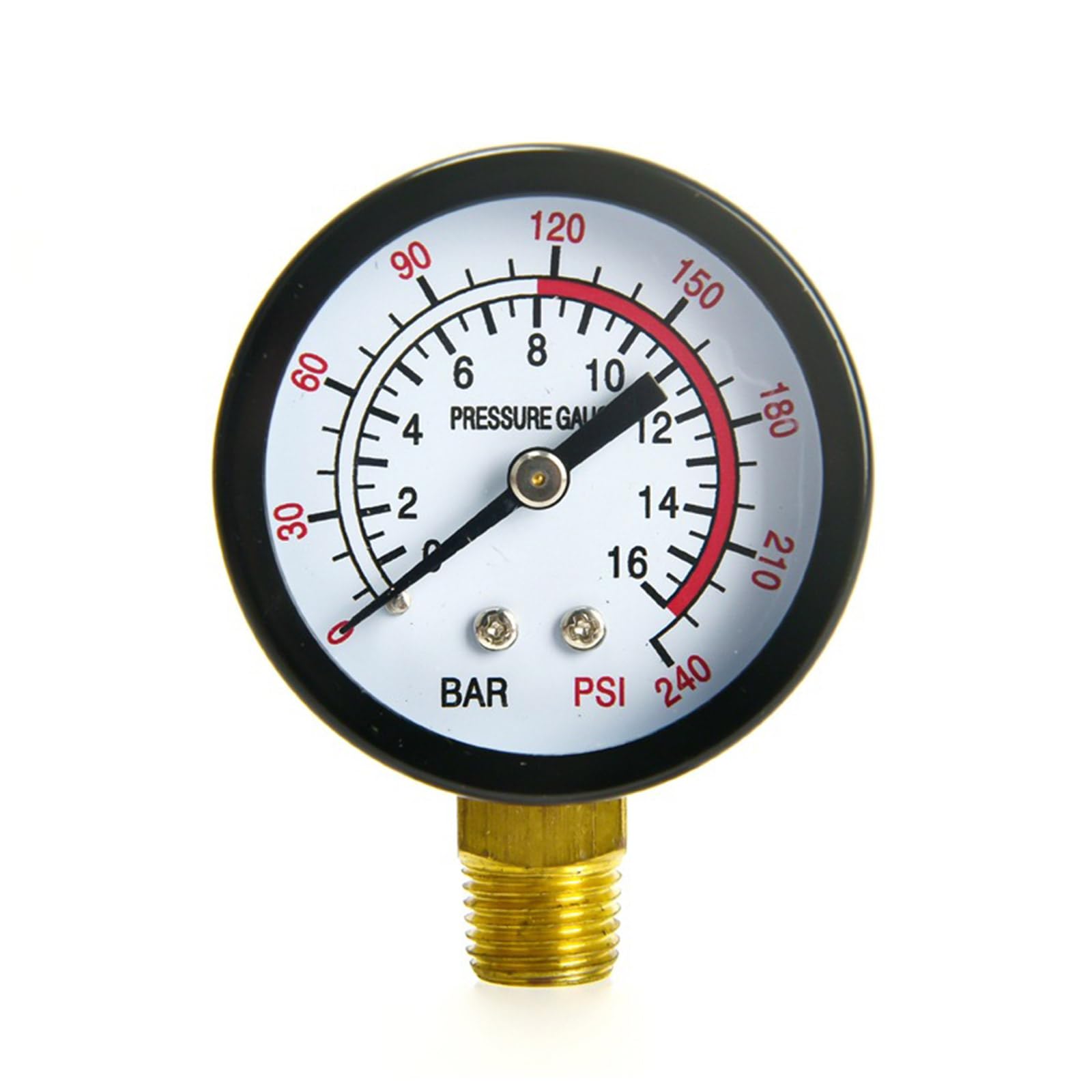 Tsophreniq Y40 Accuracy Pressure Gauge 0-16 Rod Carbon Steel Body Proof Properties For Harsh Environment Applications High Accuracy Vertical Pressure Gauge