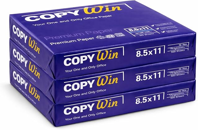 Copier la victoire A1 Papier de bureau premium, A4 Taille, 97 Luminosité, 8,5x11, 500 Feuilles, boîtes de 3