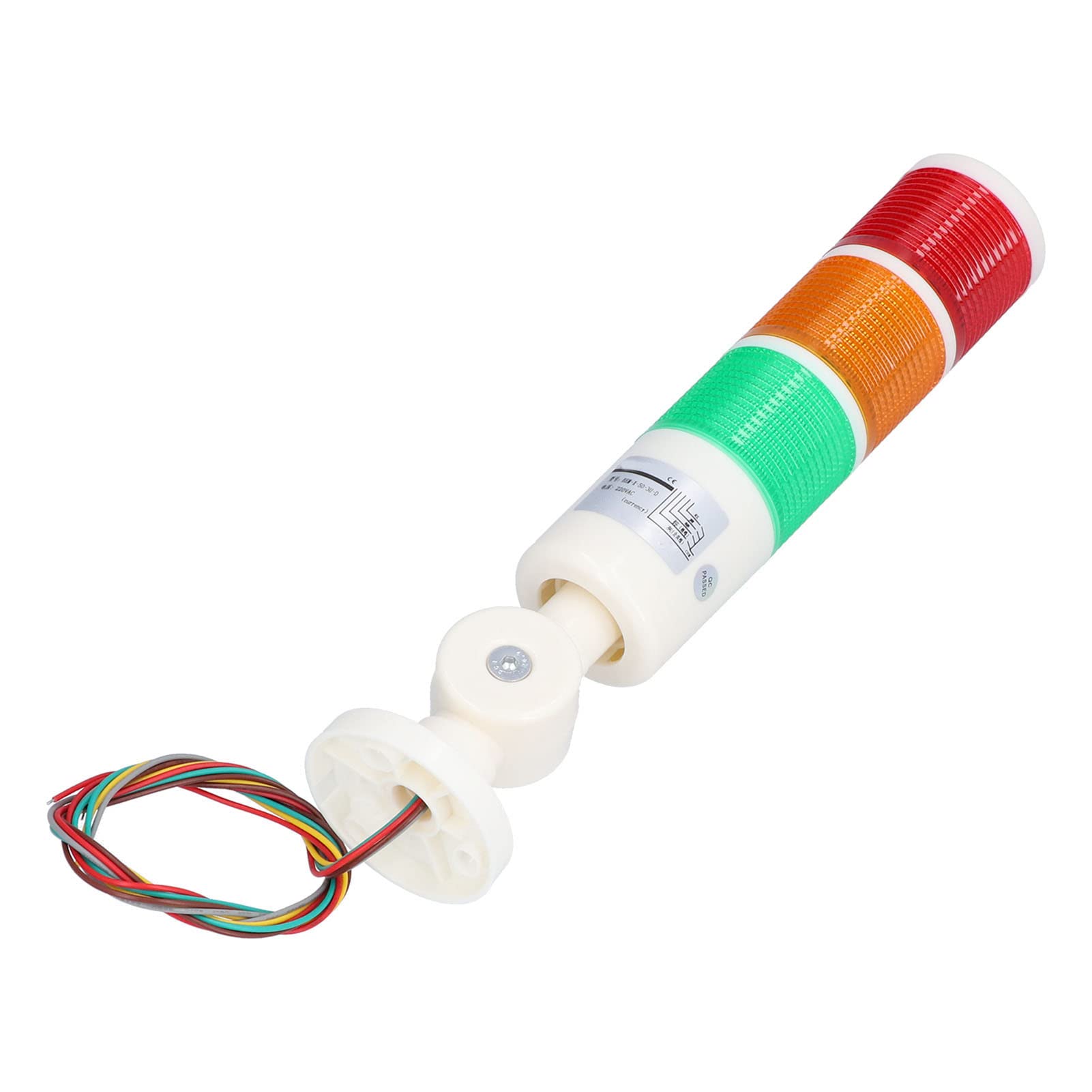 Luce Di Avvertimento LED Per Torre Di Segnalazione AC220V Dispositivo Di Avvertimento Pieghevole Luce LED A 3 Colori Sempre Luminosa Con Cicalino Per Applicazioni Industriali E Sicurezza Lavoro