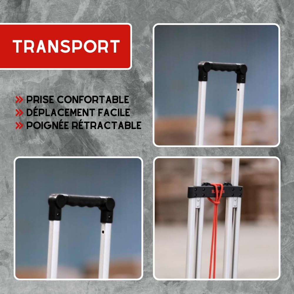 Diable Pliable en Aluminium 70kg - Hanger - 100300