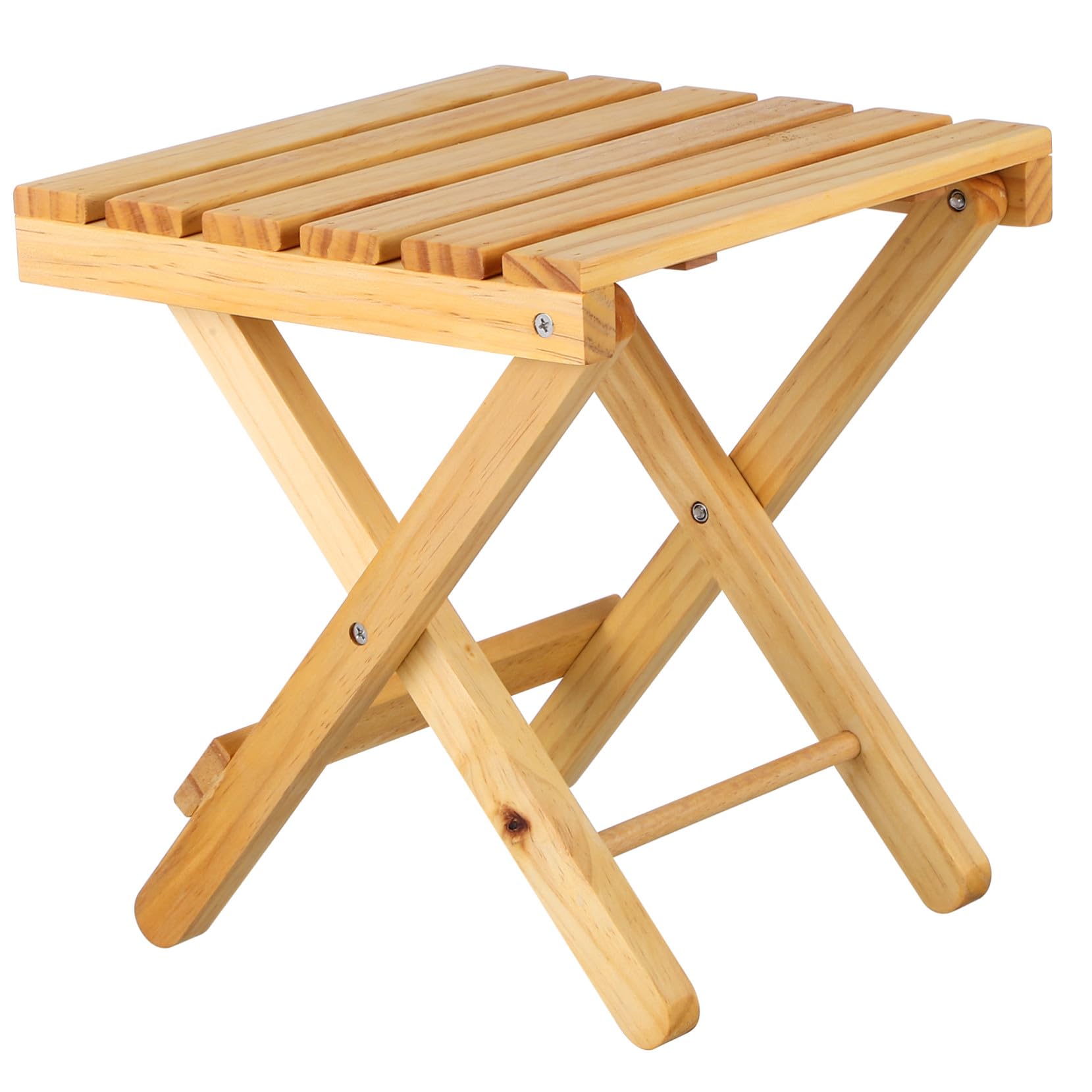 Table d'appoint pliante en bois extérieur petit modèle carré portable