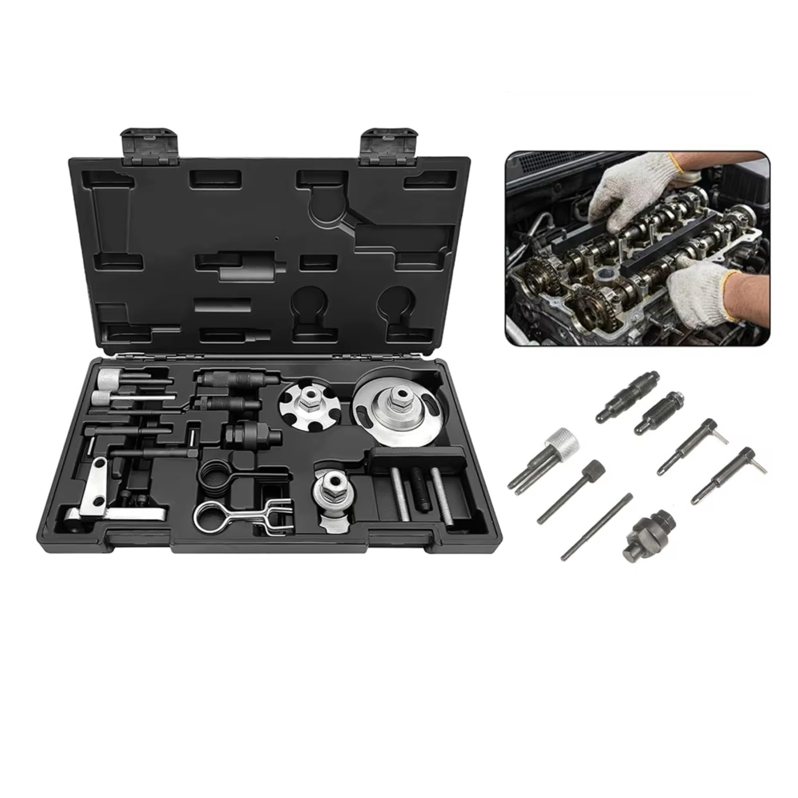 Herramienta Ajuste Motor Diésel Juego Herramientas Correa Distribución 2.7 3.0TDi V6 4.0 4.2Tdi V8 CRD Compatible Con A6 2004-2018 Para A6 Allroad 2006-2018 Herramienta Calado Motor