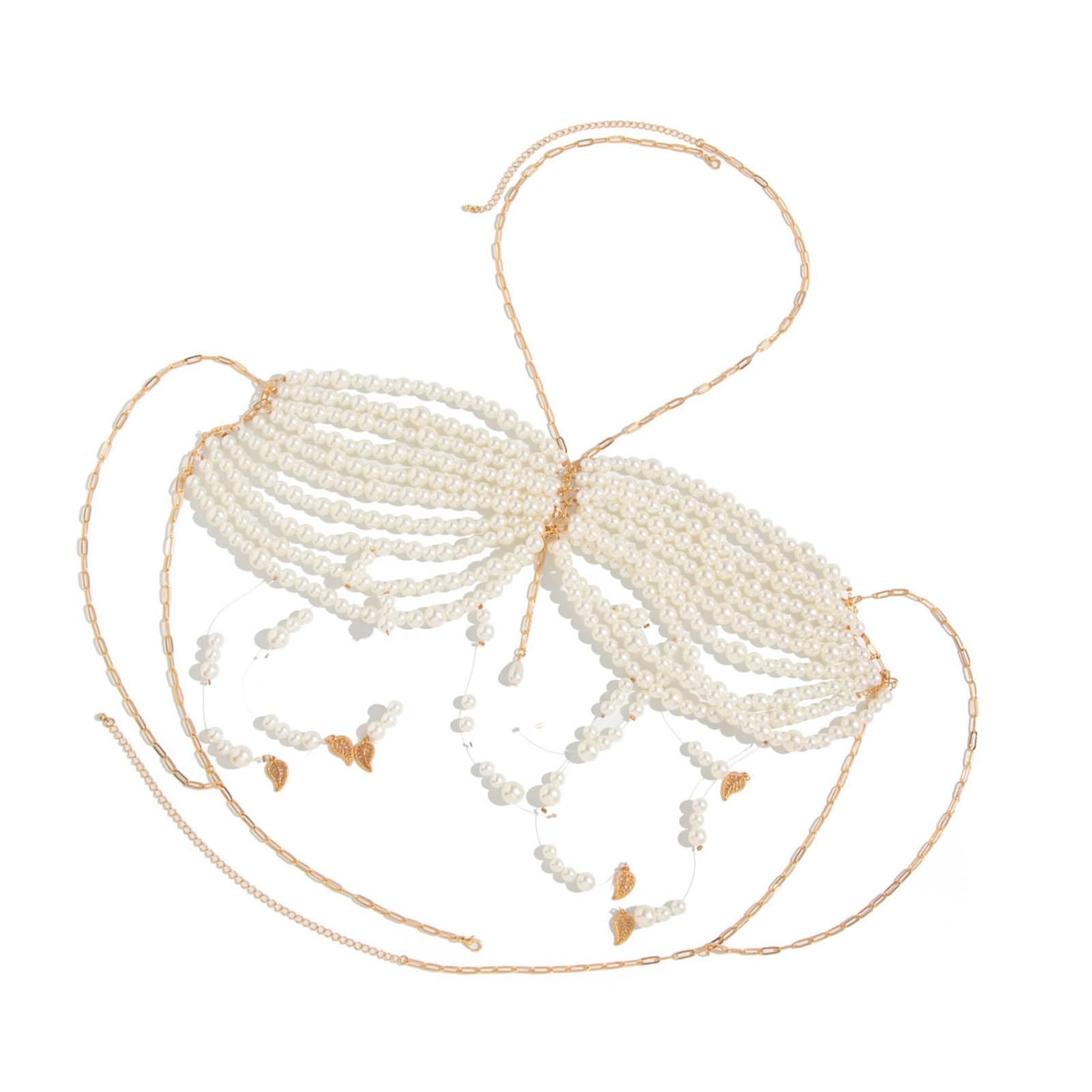 Joyería de moda para mujer con sofisticado brasier de perlas finas artesanales 8
