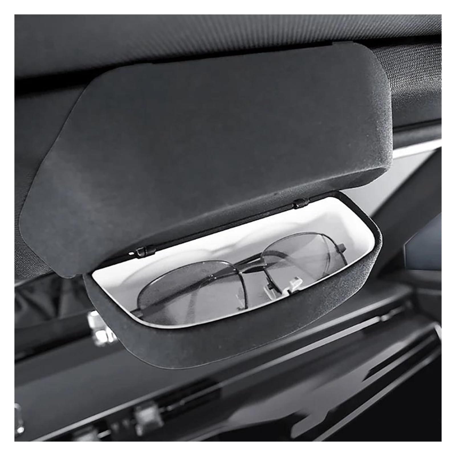 Soporte Gafas Coche Caja De Almacenamiento para Gafas De Sol Organizador Gafas De Coche Soporte Techo Solar para A4L para A6L para Q5L Porta Gafas Coche(A6L)