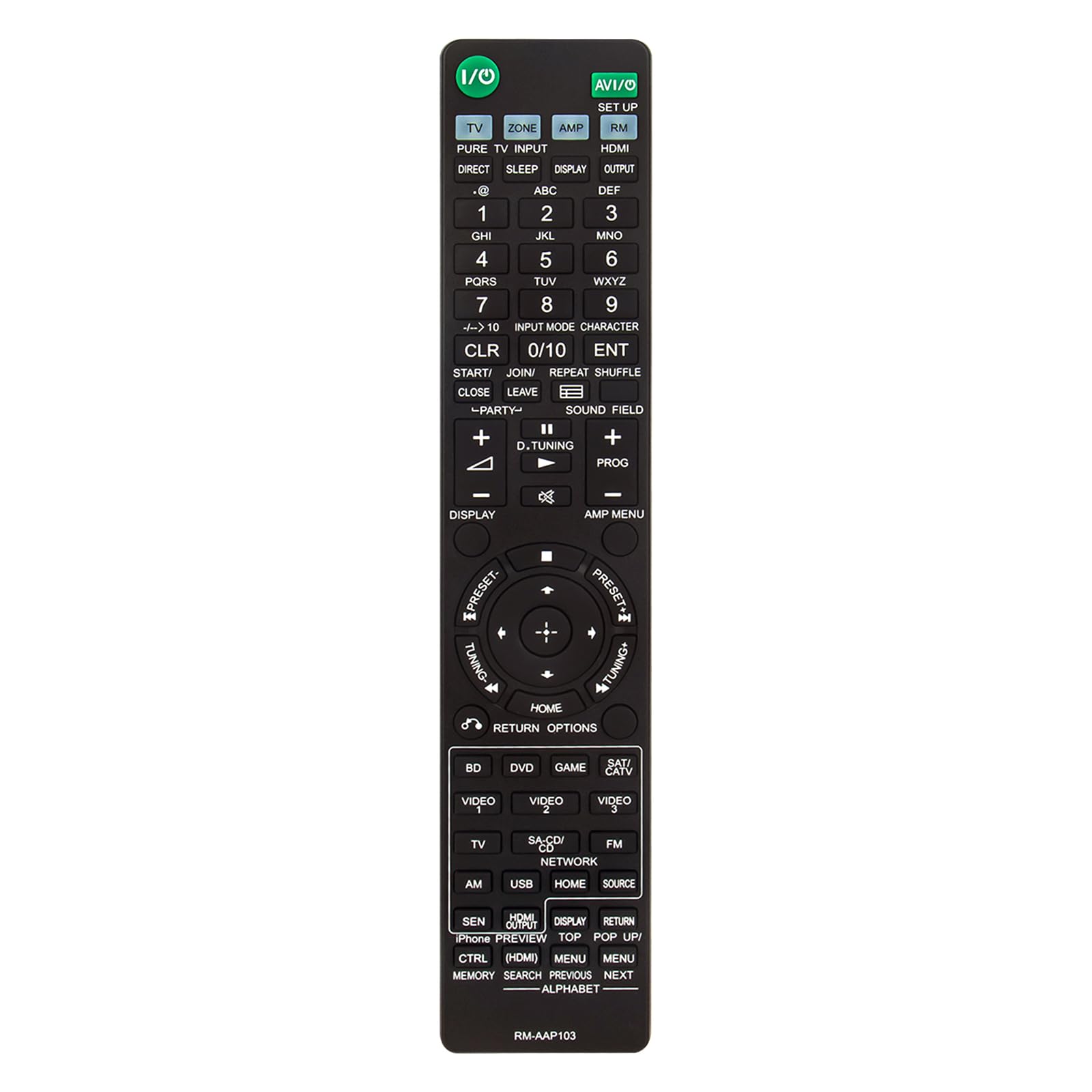 Télécommande de rechange RM-AAP103 récepteur AV compatible Sony STR-DN1040 - 5