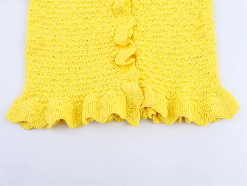 Women with Layered Decorative Buttons Sweater and Round Neck Long Sleeved Knitted Coat