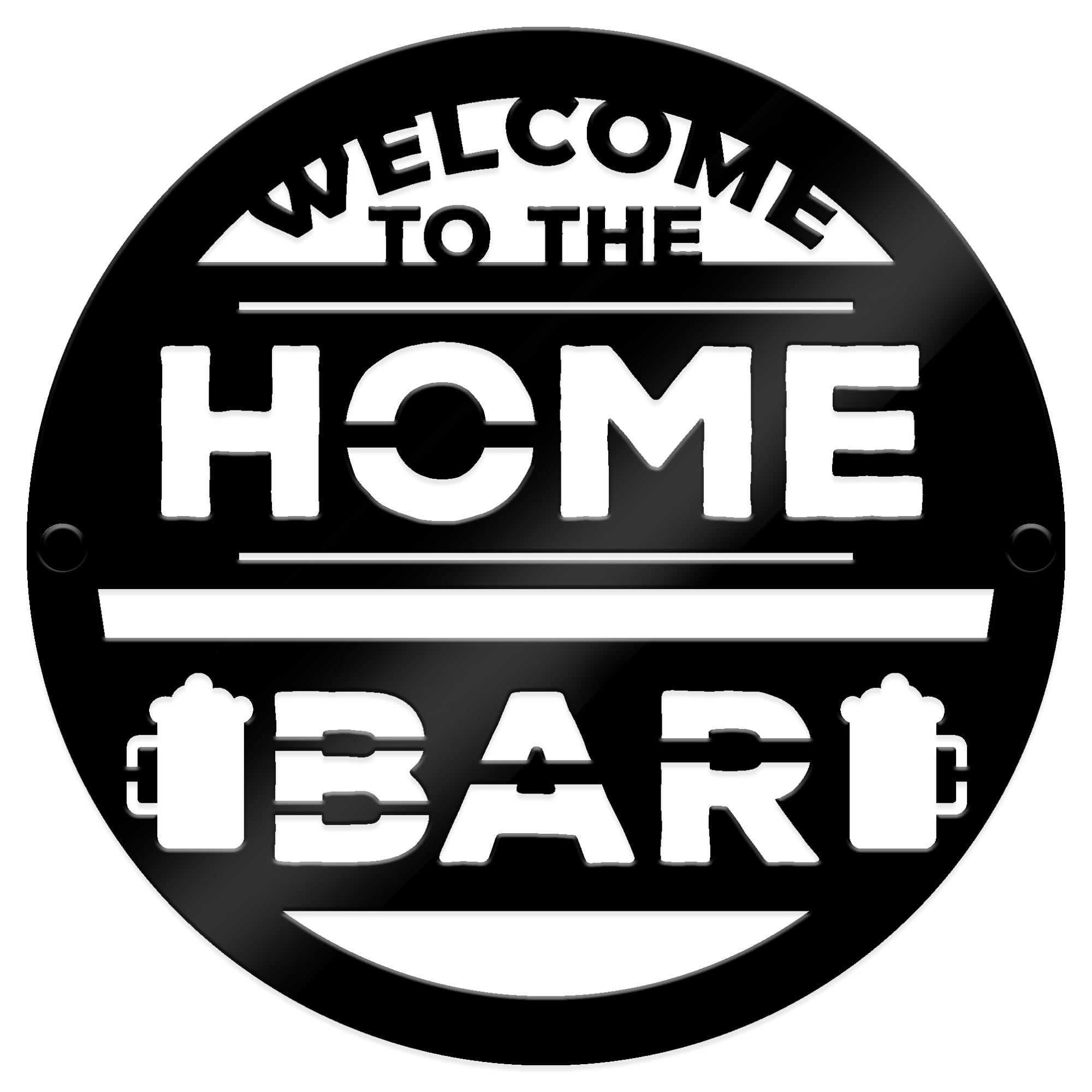 Red Ocean Home Bar Welcome Sign Wall Mounted Plaque For Outdoors Indoors Garden Bar Man Cave Pub Decor Plaques 35x35cm / 23x23cm Weatherpoof Durable Acrylic (Small: 23x23cm)