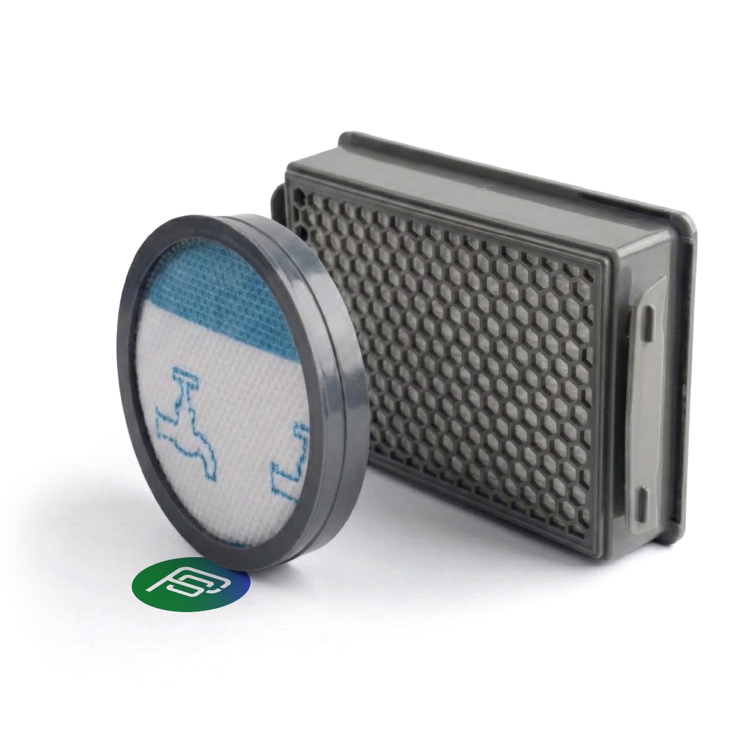Filtro Aspirapolvere per Rowenta Powerline Extreme Cyclonic, MOD: RH8021, RH8037, RH8055, RH8121, RH8133, RH8147, RH8155, RH8165, | Kit 2 Filtri Pre-Motore Lavabile + HEPA | Compatibile ZR903601