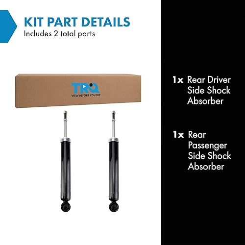 Miniatura 674 de TRQ Juego de amortiguadores traseros compatible con Chevrolet Aveo 2004-2011 Aveo5 2009 Pontiac G3 2007-2011
