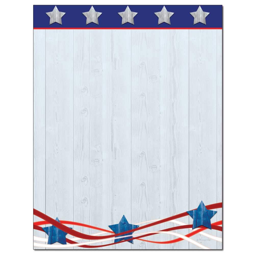 Patriotism Letterhead Laser & Inkjet Printer Paper (100 Sheets)