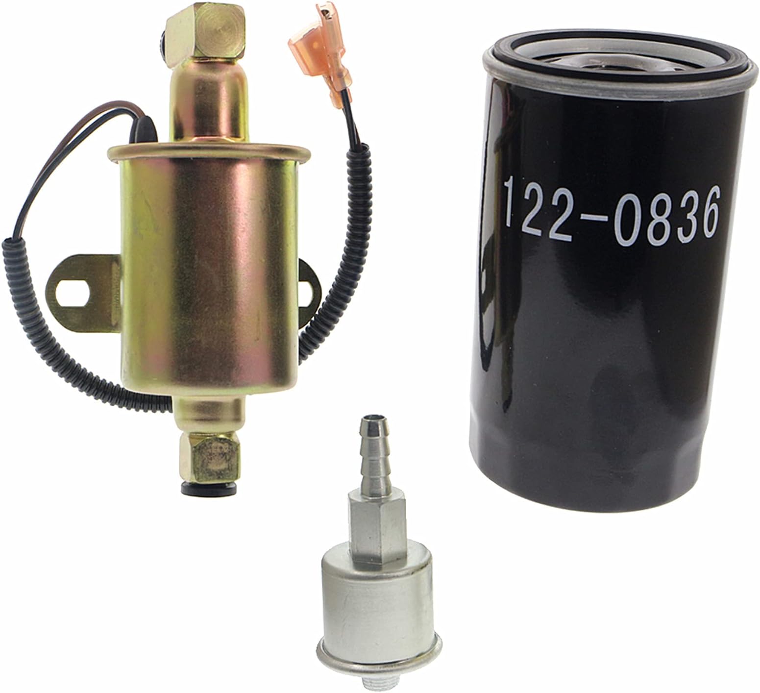 149-2620 Electric Fuel Pump 149-2341-01 Fuel Filter 122-0836 Oil Filter Fits Onan 5500 Marquis Gold HGJAB HGJAC Cummins A029F887 A047N929 E11015 Generator Parts