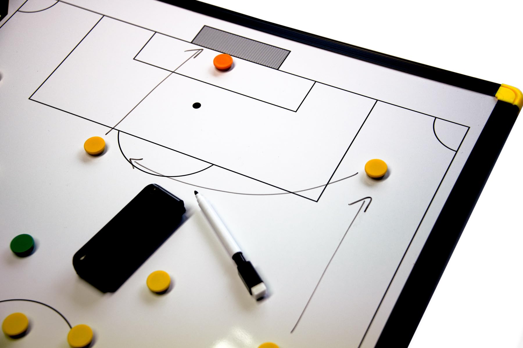 Magnetic Tactical Soccer Board - 2 x 1,5ft - Ideal for Creating Tactics and Presenting Them!