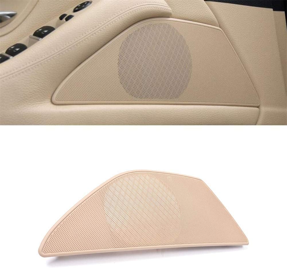 Compatible with BMW (2010-2017 F10 F11 F18) Replacement Interior Door Loud-Speaker Cover Audio Sound Cover (Off White: Right)