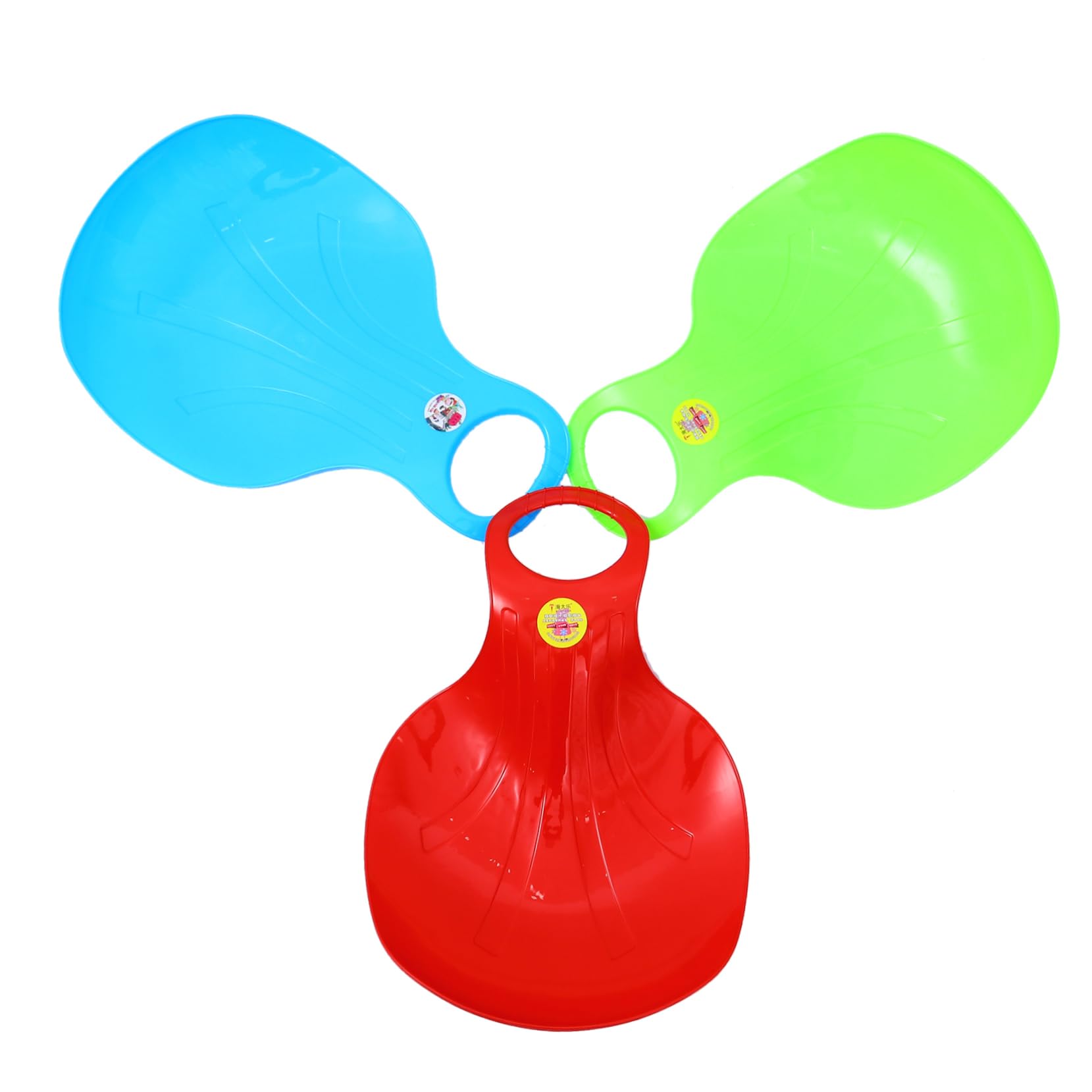 KOMBIUDA Skiing Sleds for Boys and Girls Adults Piece Snow Sled Board Set Snowboard Plate Easy