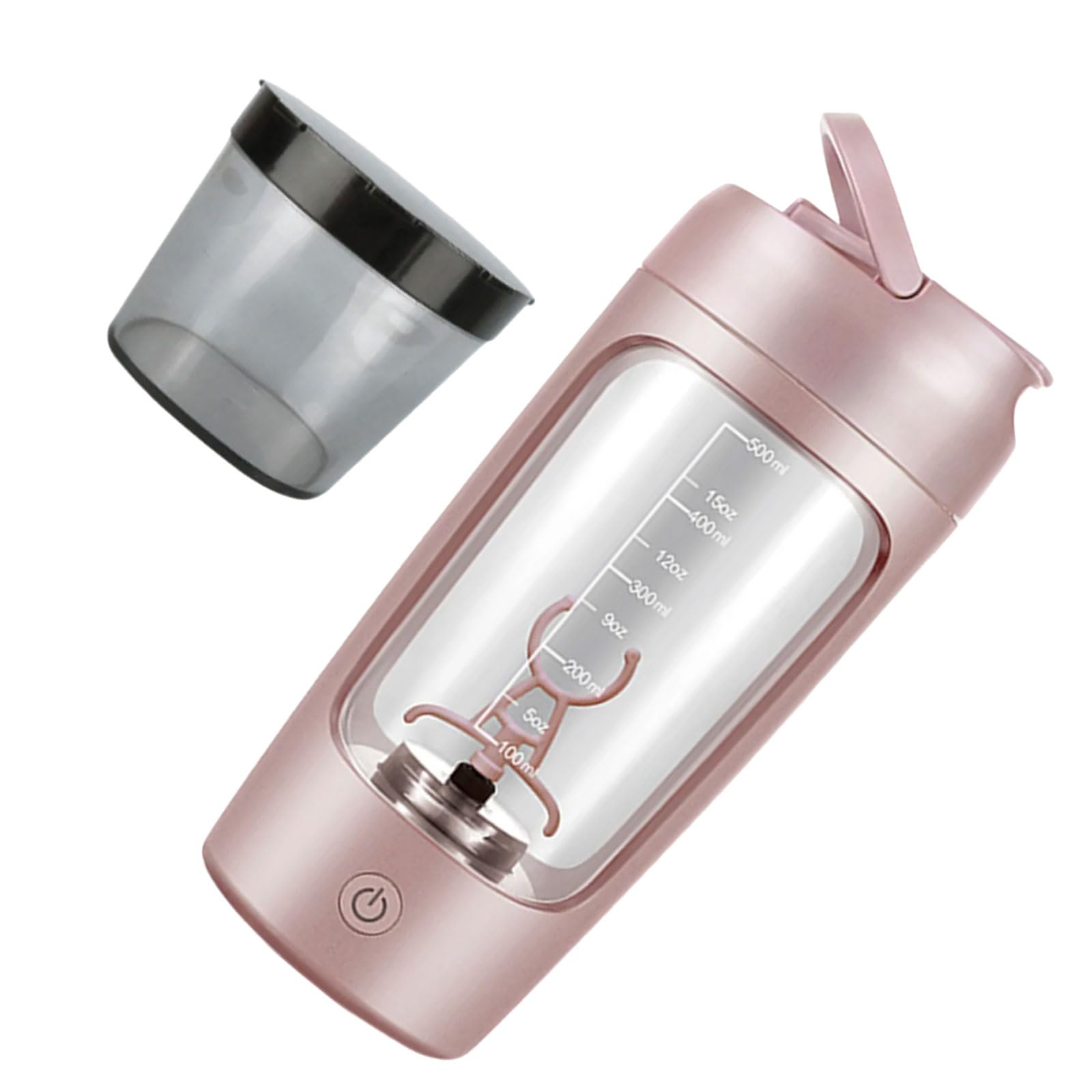 Mekalero Electric Shaker with Powder Compartment 650ml Shaker Protein Shake Rechargeable Protein Mixer for Shake