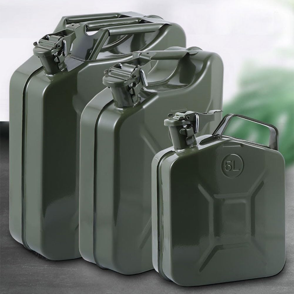 Tanica Carburante Metallo 5L con Beccuccio per verde Tanica Carburante