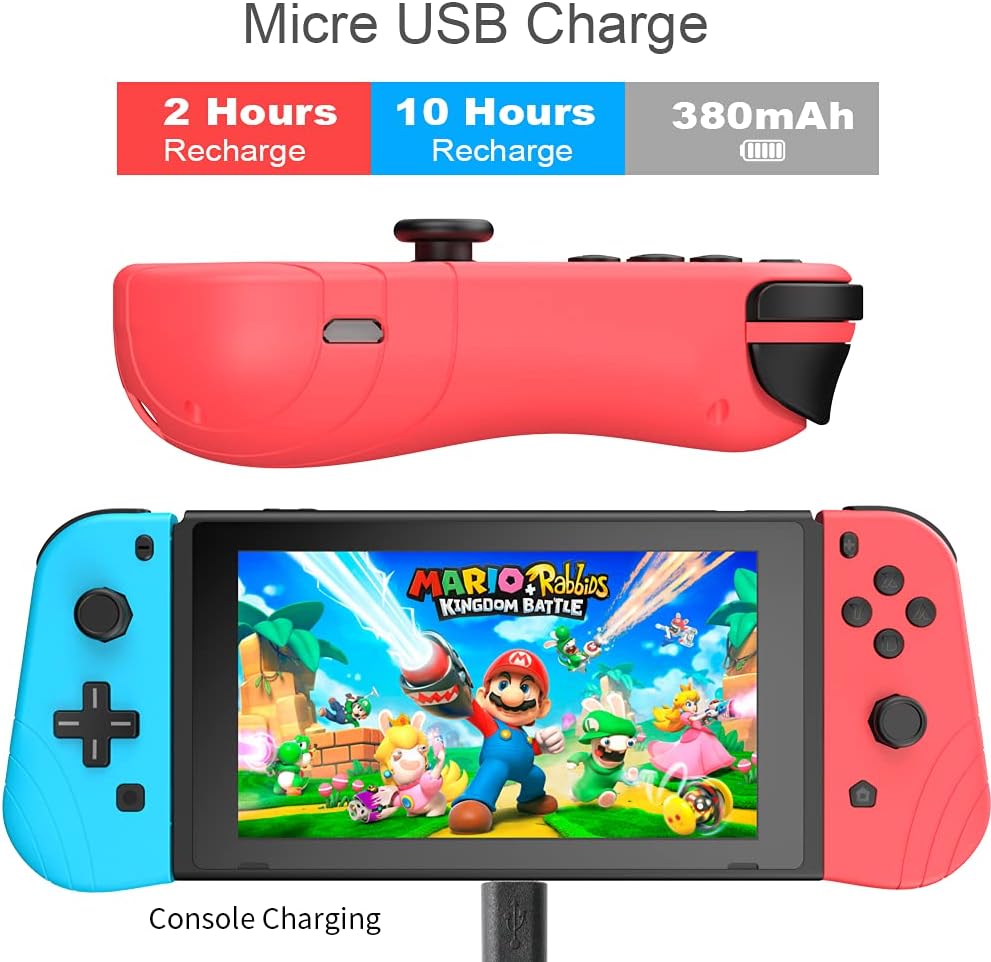 🔥 Hot Deals Switch Controllers, Replacement for Joycon Controllers with Grip Dual Shock Wake-Up Plug and Play, (L/R) Controller Compatible for Nintendo Switch/Switch lite (Blue and Red) Flash Deals - 80% OFF Switch Controllers, Replacement for Joycon Controllers with Grip Dual Shock Wake-Up Plug and Play, (L/R) Controller Compatible for Nintendo Switch/Switch lite (Blue and Red)