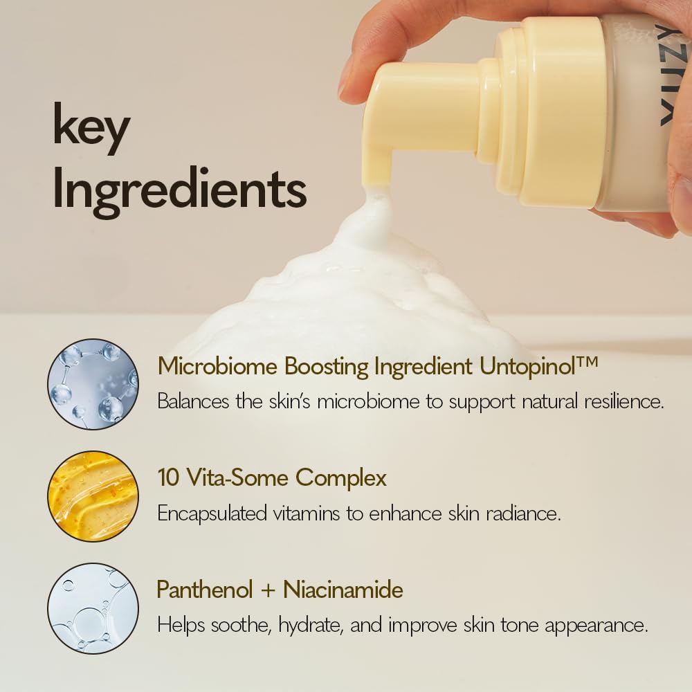 YUZY Vita Biome Bubble Toner, Hydrating Korean Facial Toner with Microbiome Care & Moisture Barrier Support, Glass Skin Glow for Dry & Sensitive Skin, 200ml | 6.76 fl oz